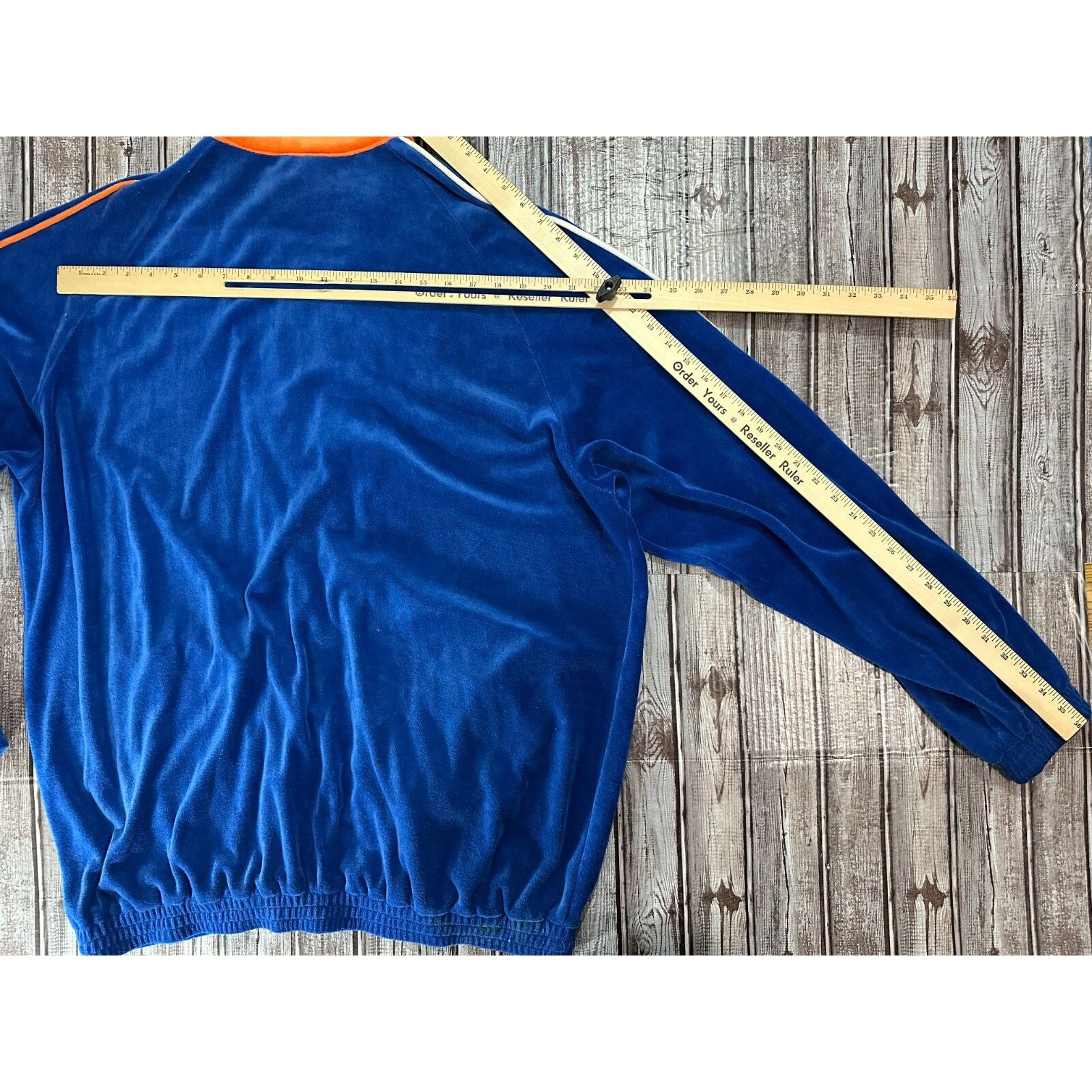 Majestic New York Knicks NBA hardwood classic Velour Jacket size 2XL Size US XXL / EU 58 / 5 - 6 Thumbnail