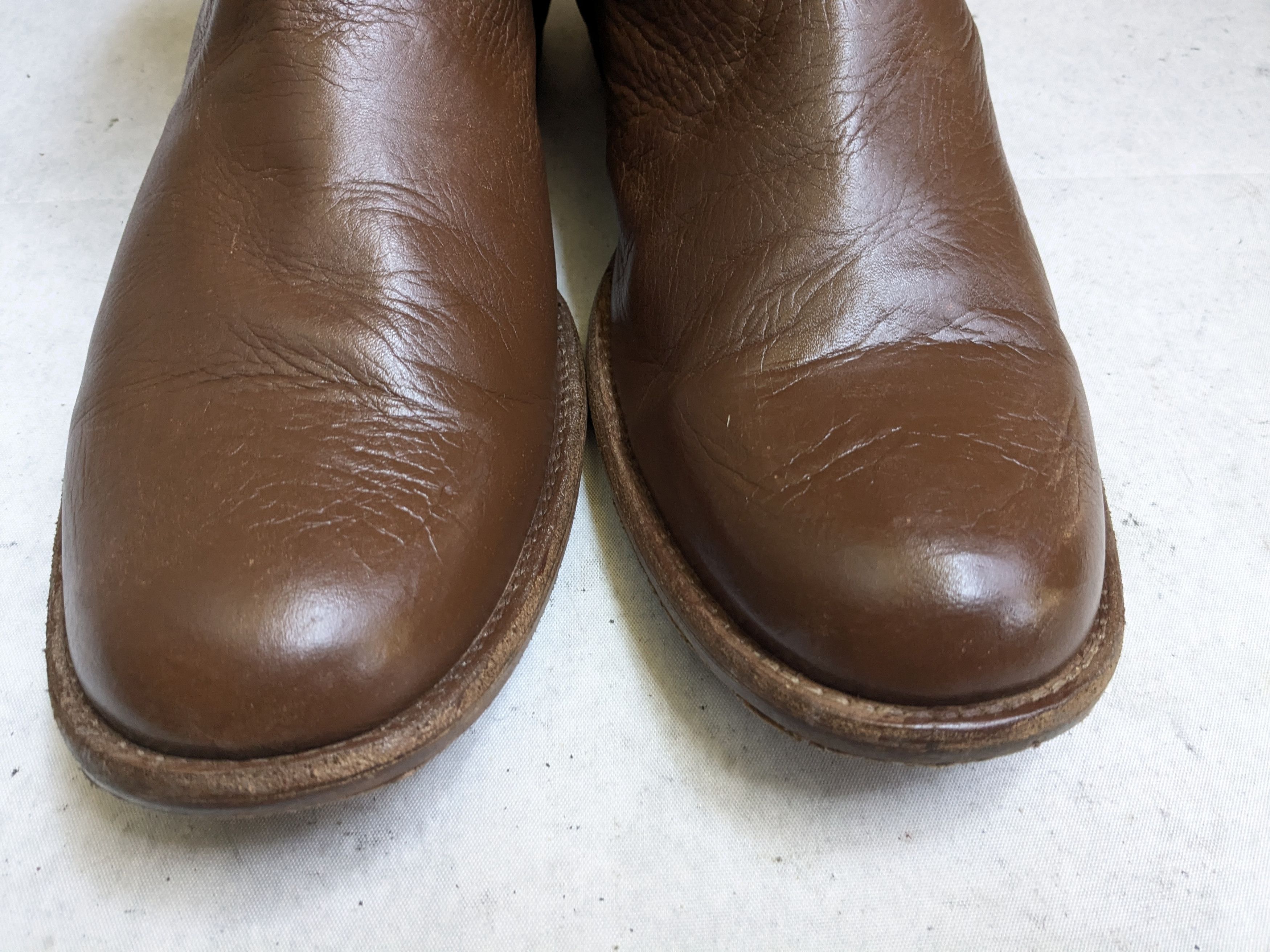 Frye Frye Harness Brown Leather 12 D Leather Buckle Size US 12 / EU 45 - 4 Thumbnail