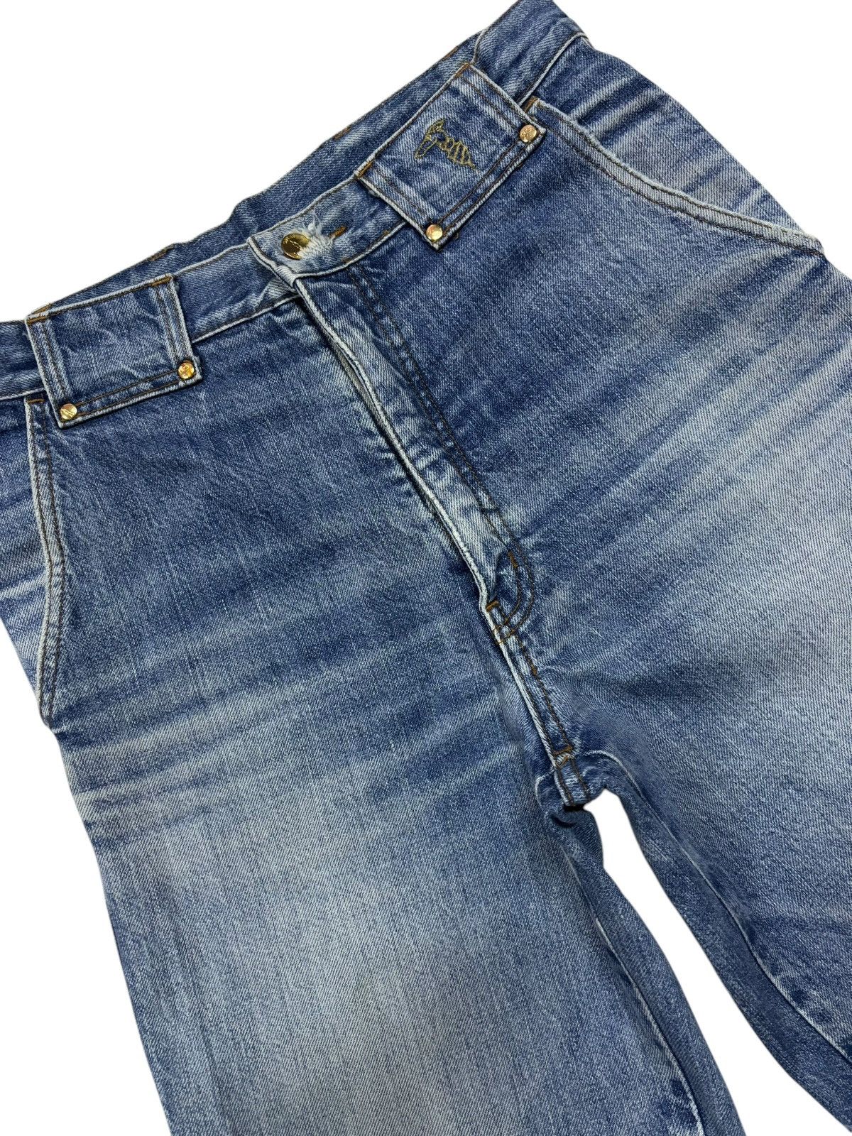 Trussardi Vintage Trussardi Faded Blue Washed Jeans Size US 29 - 3 Thumbnail