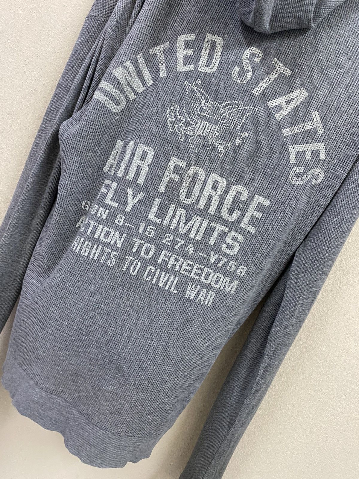 Avirex × Vintage Vintage Avirex Usaf Hoodie Strech Size US L / EU 52-54 / 3 - 3 Thumbnail