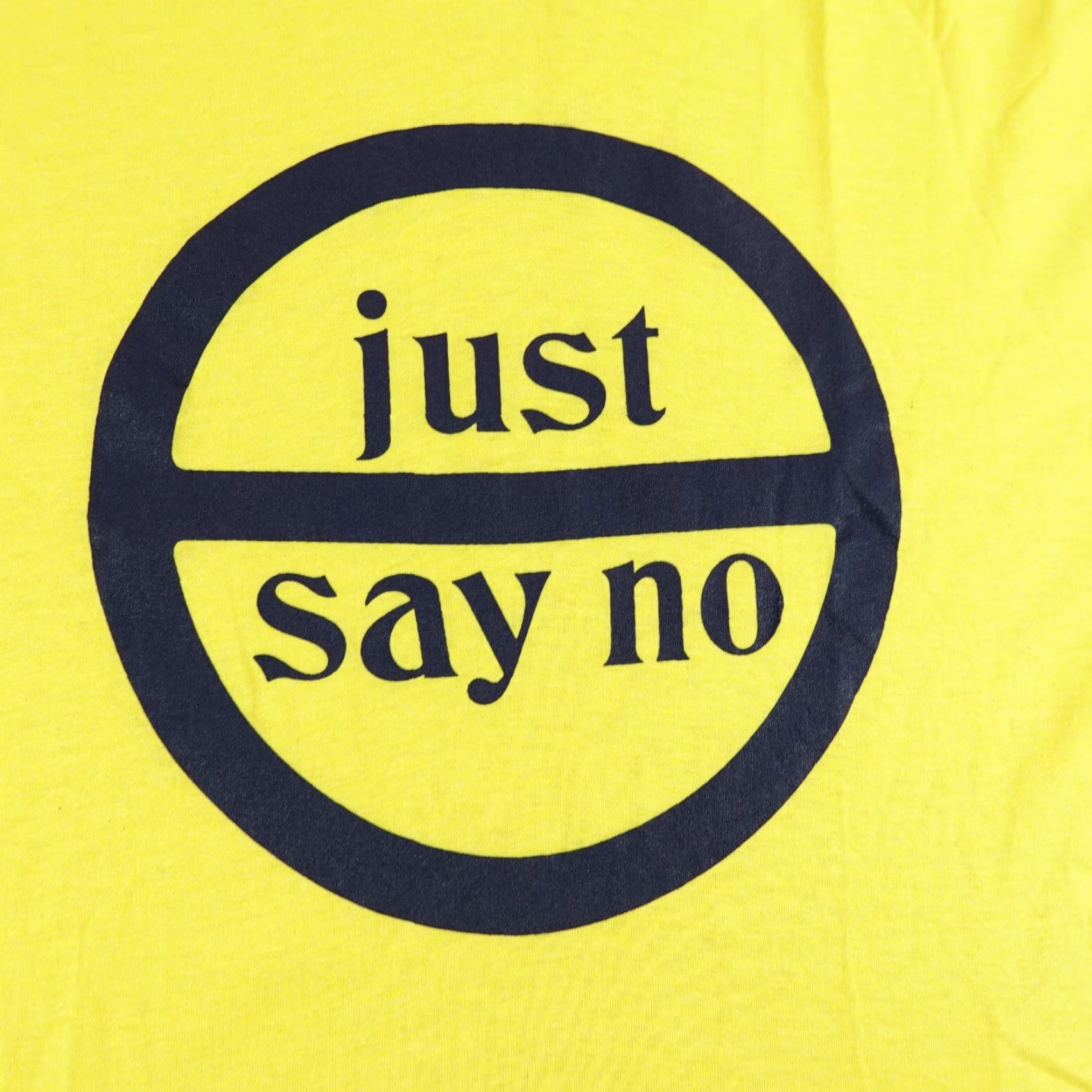 Vintage Vintage Just Say No Shirt Men XL Yellow Single Stitch Anti Drug Nancy Reagan 80s Size US XL / EU 56 / 4 - 2 Thumbnail