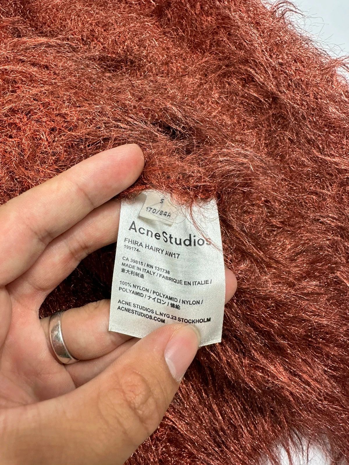 Acne Studios Acne Studio FW2017 Fuzzi Hairy Red Orange Sweater Knit Size US M / EU 48-50 / 2 - 10 Thumbnail
