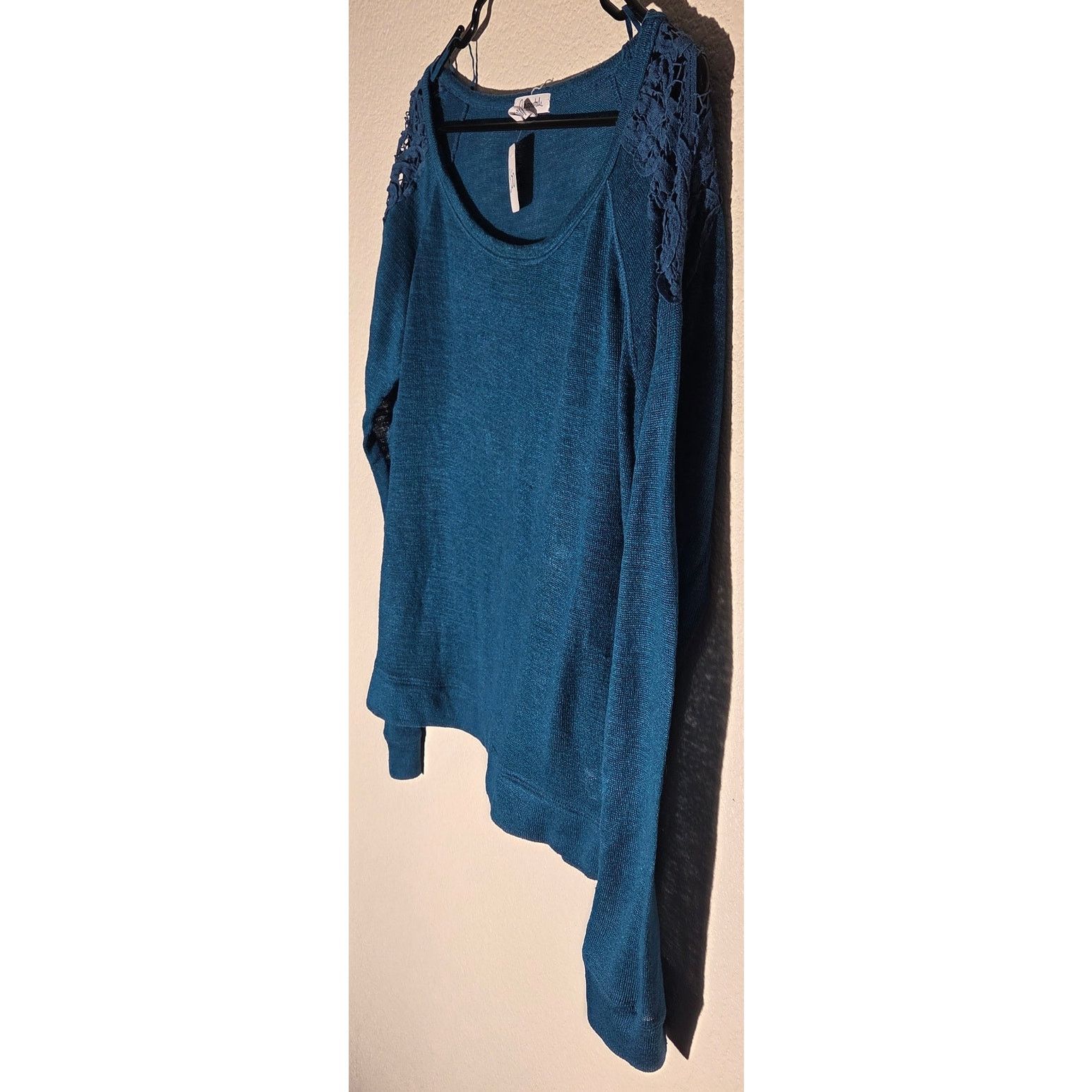 Aeropostale AEROPOSTALE Blue Sheer Long sleeve Blouse - Women's XL Size XL / US 12-14 / IT 48-50 - 5 Thumbnail