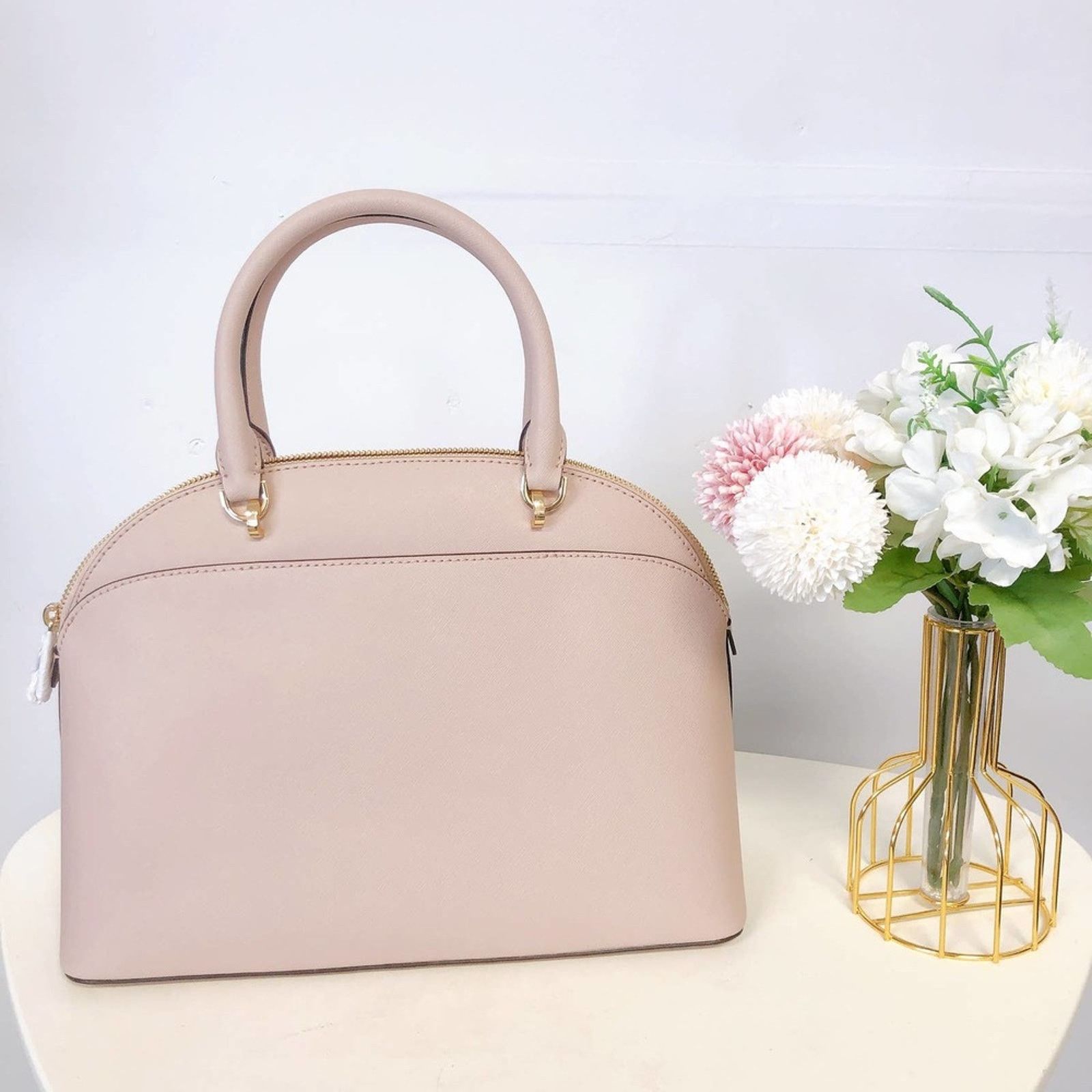 Michael Kors MICHAEL KORS 35H7GY3S3L Emmy LG Saffiano Leather Dome BALLET Size ONE SIZE - 2 Thumbnail