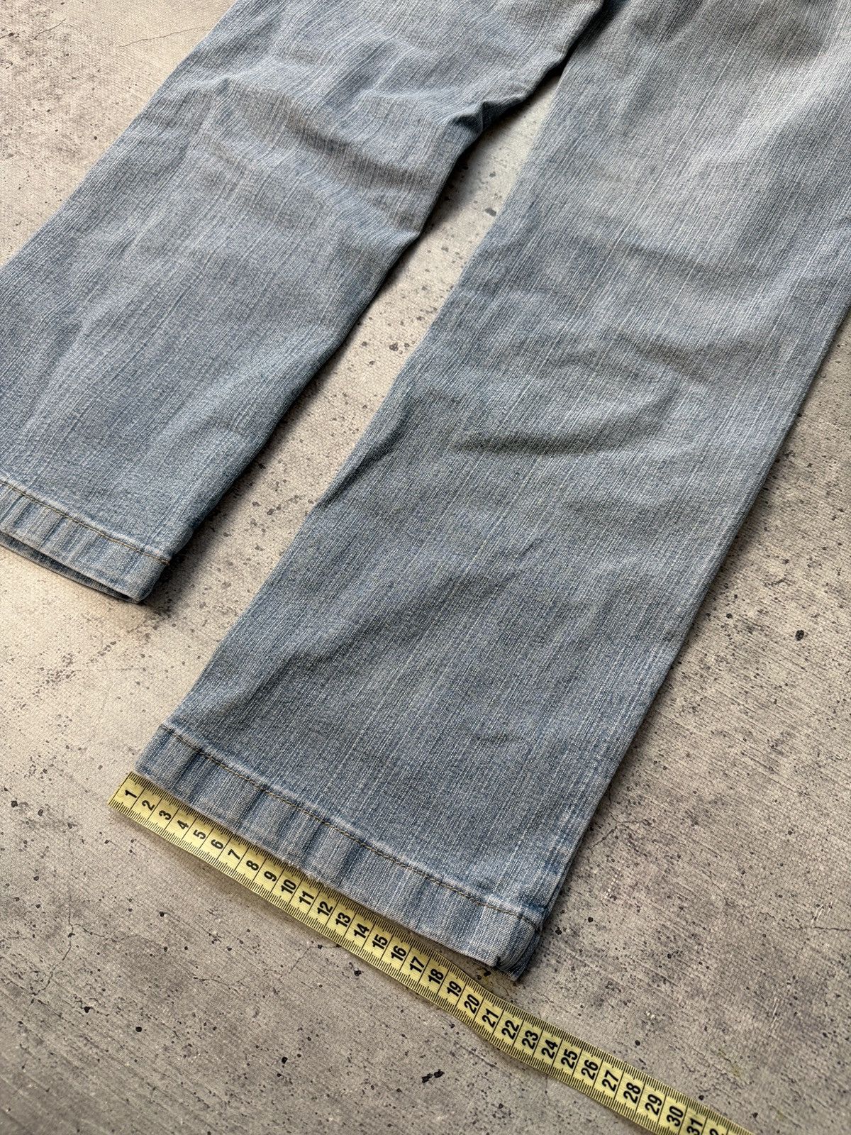 Japanese Brand CRAZY Mega Flared Y2K Jeans / Streetwear Style Avant Garde Size US 32 / EU 48 - 4 Thumbnail