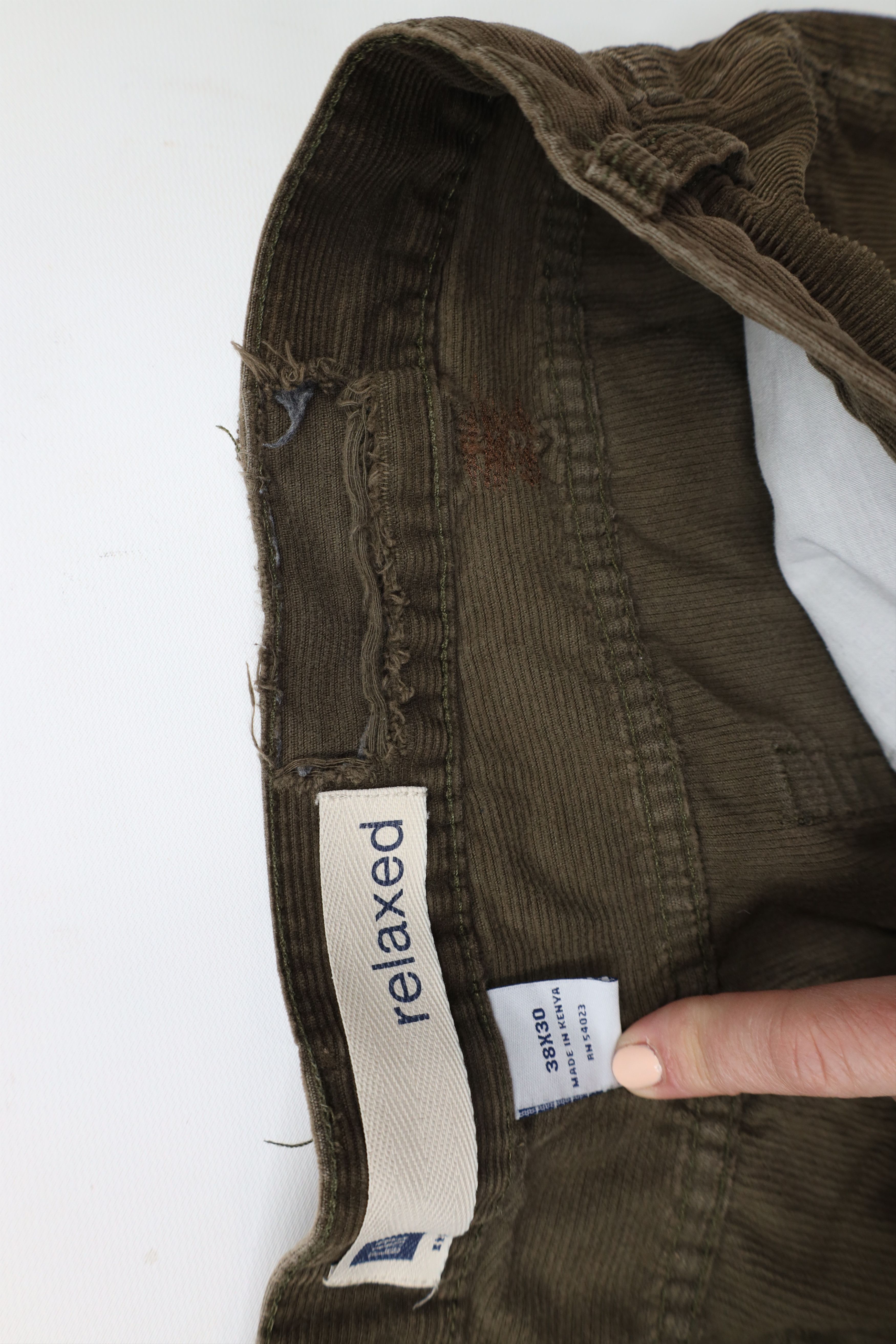 Gap × Vintage Vintage Y2K 2004 Gap Button Fly Wide Leg Corduroy Pants Size US 38 / EU 54 - 9 Thumbnail