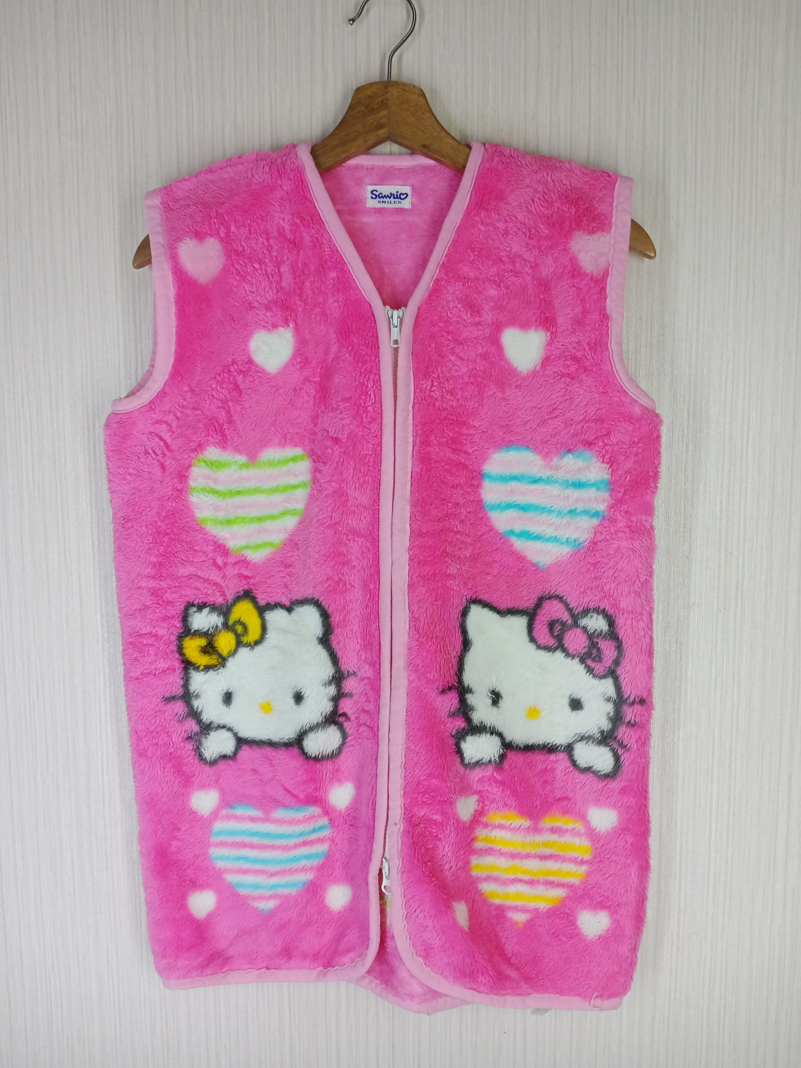 Cartoon Network Vintage Sanrio Hello Kitty Japanese Anime Fleece Vest Size M / US 6-8 / IT 42-44 - 1 Thumbnail