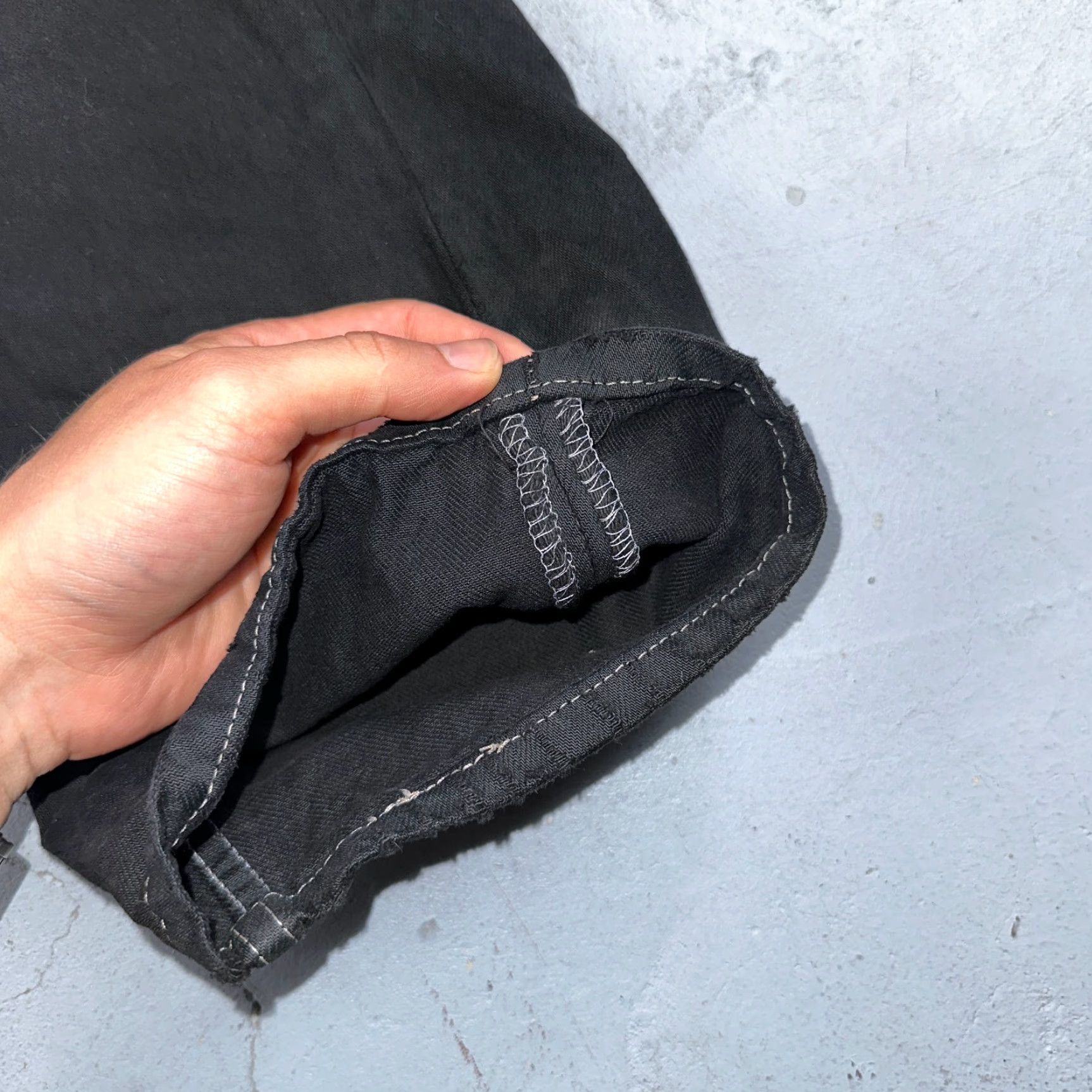 Levi's VINTAGE Levi's 501 Jeans 90s Straight Leg Black Overdye 36x30 501 Series Mens Denim Cotton Classic Regular Button 5-Pocket Size US 36 / EU 52 - 4 Thumbnail