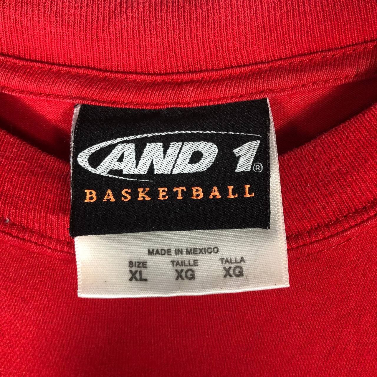 Vintage Vintage AND 1 Red Basketball T-Shirt Size US XL / EU 56 / 4 - 9 Thumbnail