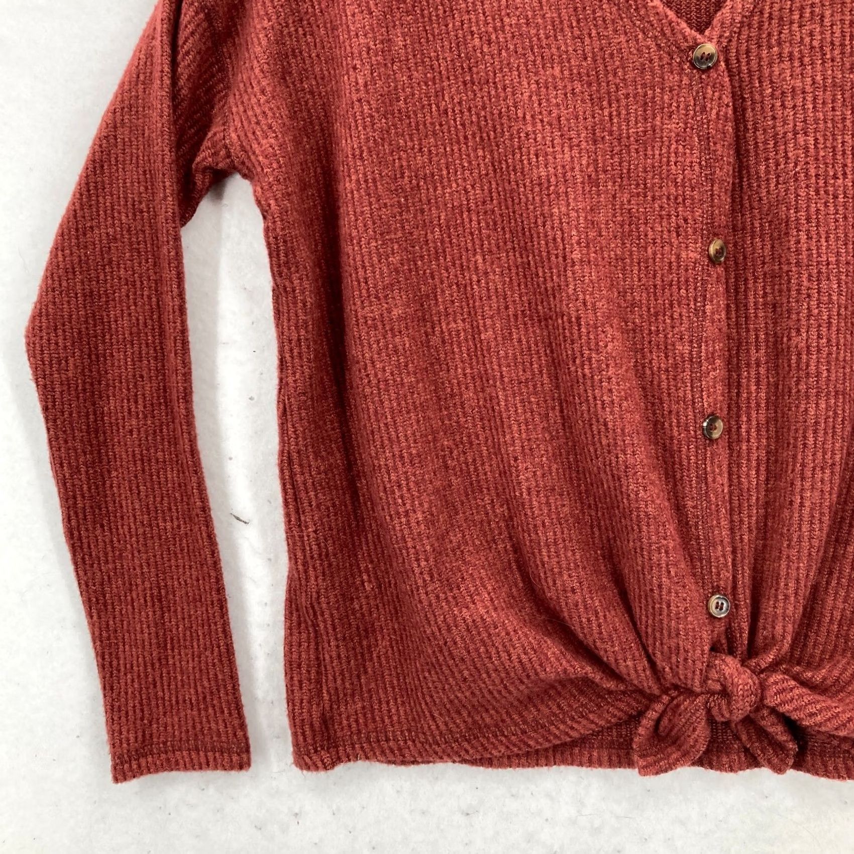 American Eagle Outfitters American Eagle Sweater Cardigan Red Medium Casual Boho Size M / US 6-8 / IT 42-44 - 3 Thumbnail