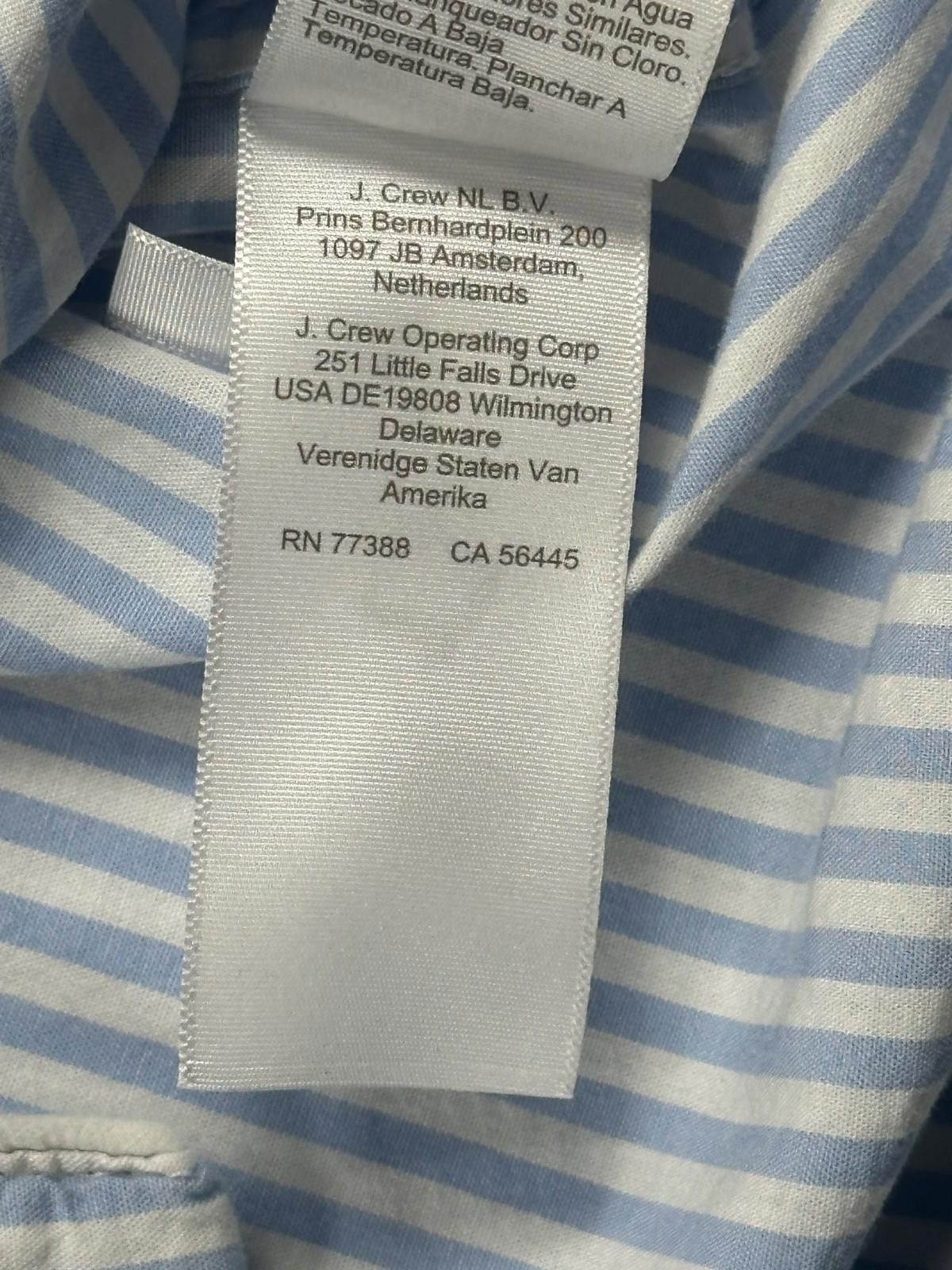 J.Crew J. Crew Men's XL Blue Striped Casual Button Down Shirt Size US XL / EU 56 / 4 - 10 Thumbnail
