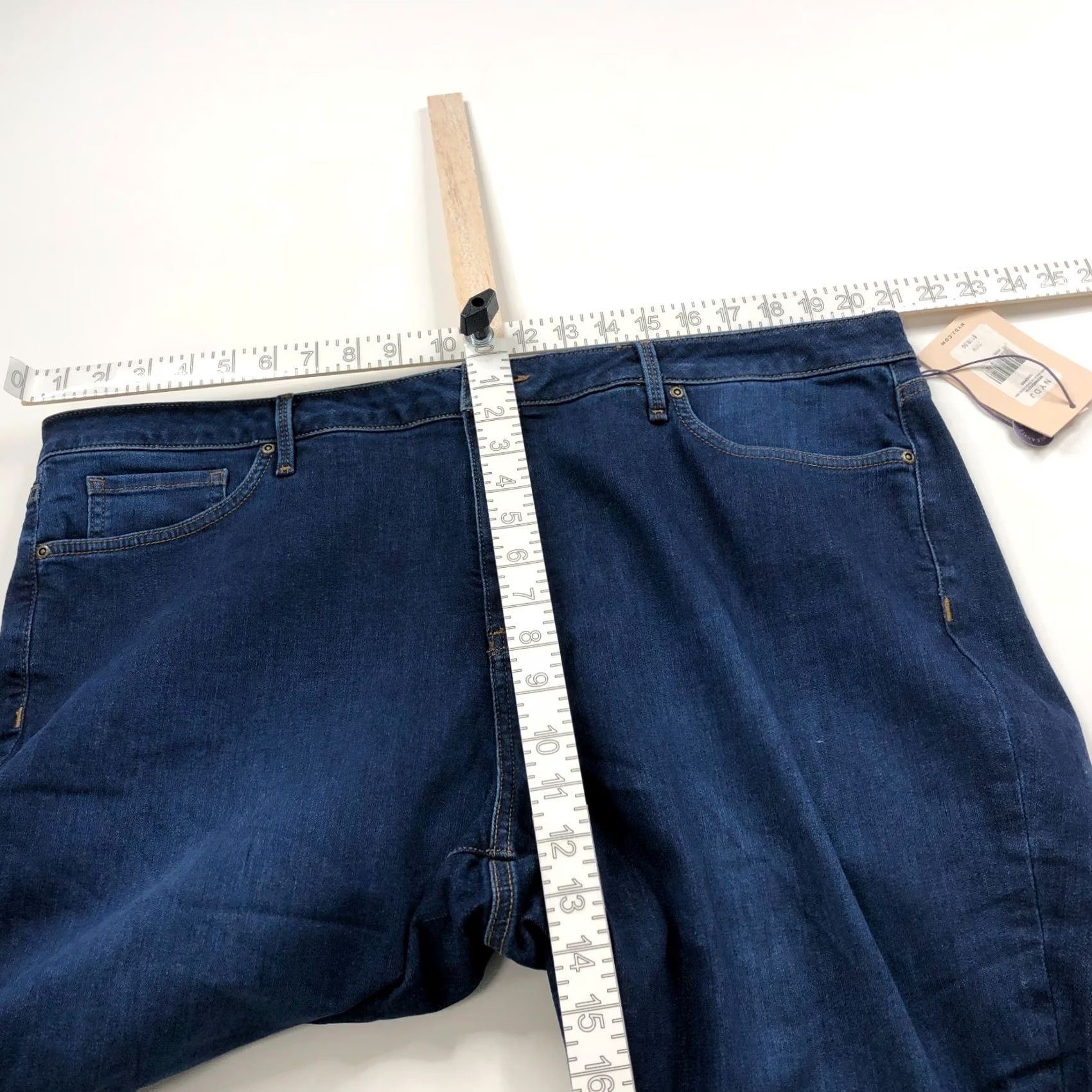 NYDJ NYDJ Lift Tuck Sheri Slim NEW Plus 20W High Rise Jeans 42 in Waist 26 in Inseam Brown? Blue Size ONE SIZE - 6 Thumbnail