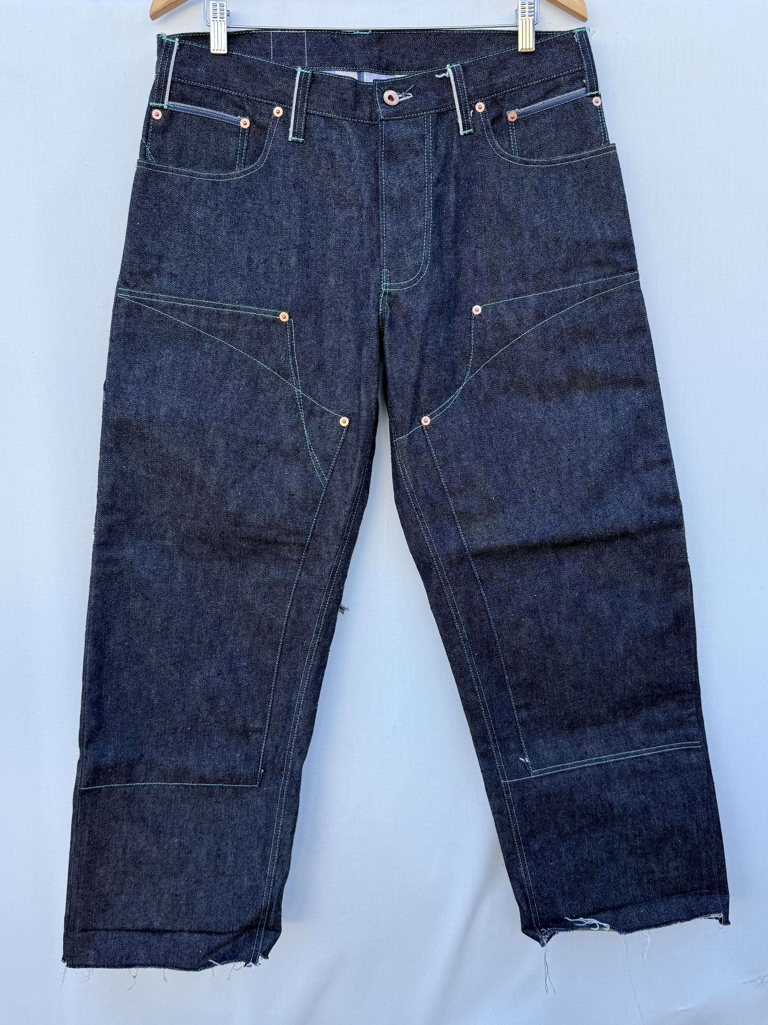 Other Vimeux Teal Japanese Selvedge Double Front Jeans Size 34 Size US 34 / EU 50 - 1 Thumbnail