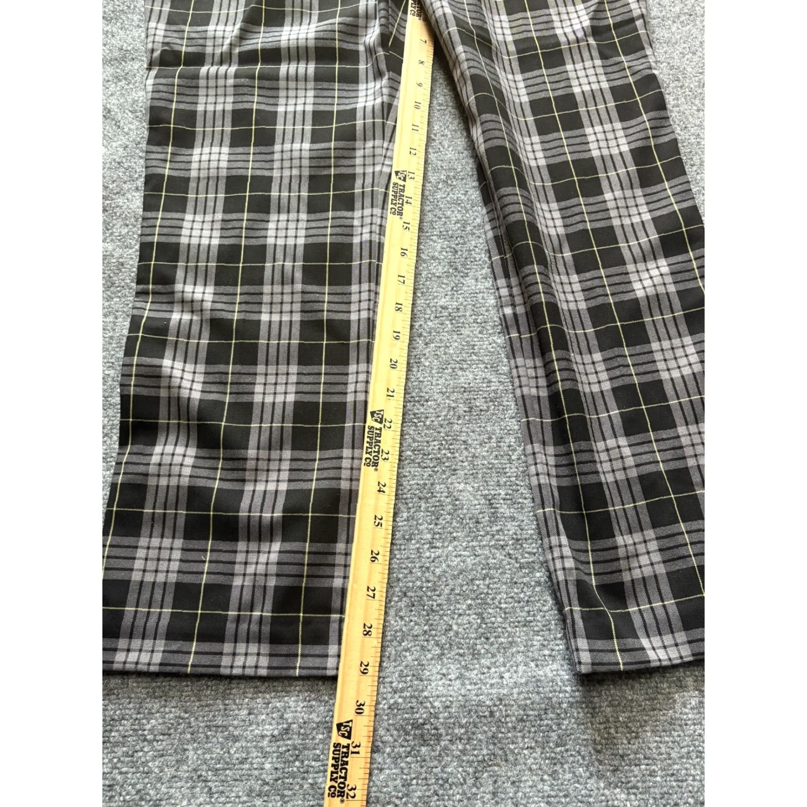 Worthington Worthington Pants Womens 16 Black Combo Plaid Low Rise Slim Fir Slim Leg NEW Size 38" / US 16 / IT 52 - 2 Thumbnail