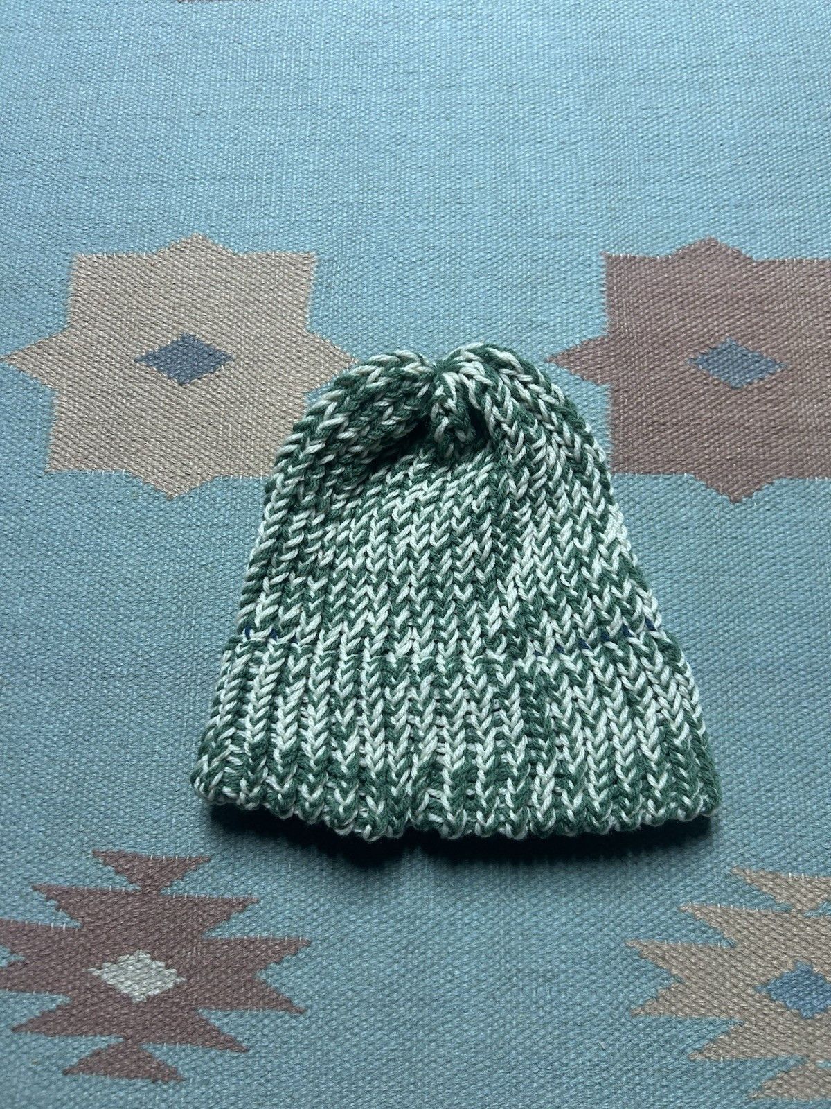 Vintage Hand knit crochet beanie winter hat Michigan state one size Size ONE SIZE - 3 Thumbnail