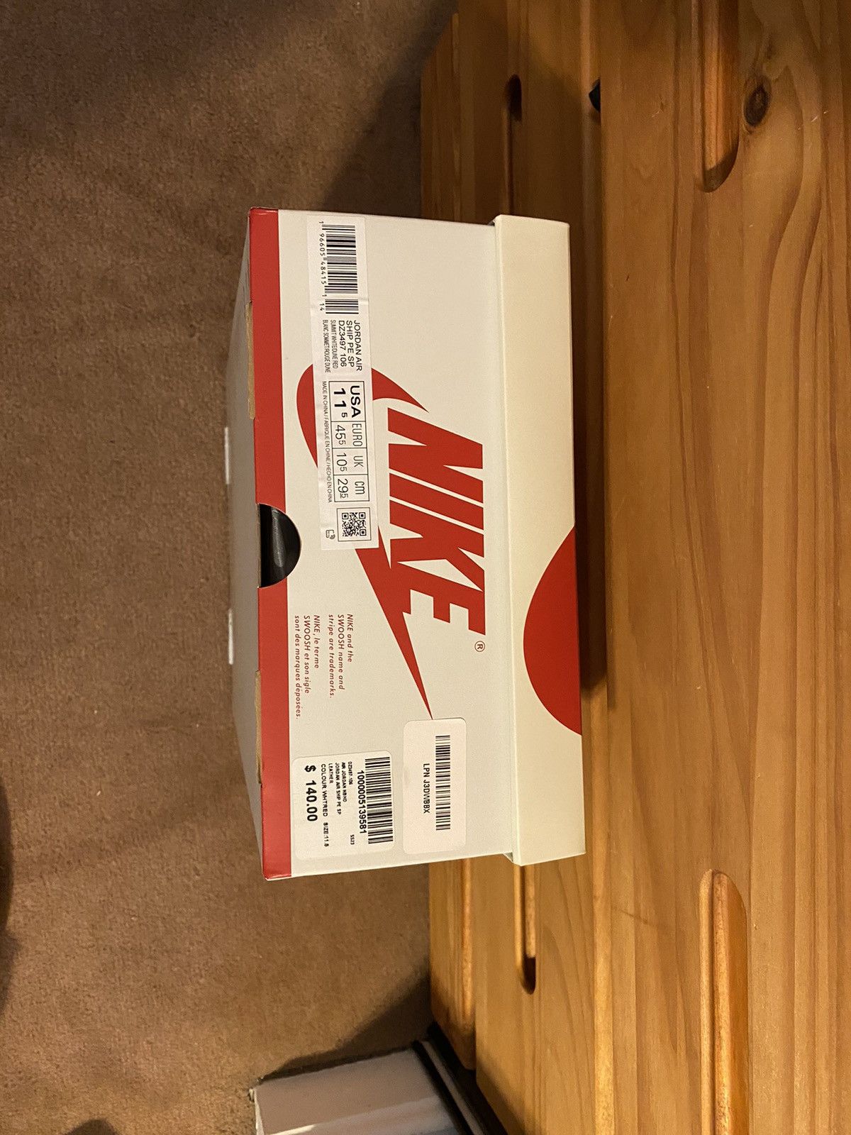 Jordan Brand Jordan Air Ship Every Game Dune Red Size 11.5 Size US 11.5 / EU 44-45 - 8 Thumbnail