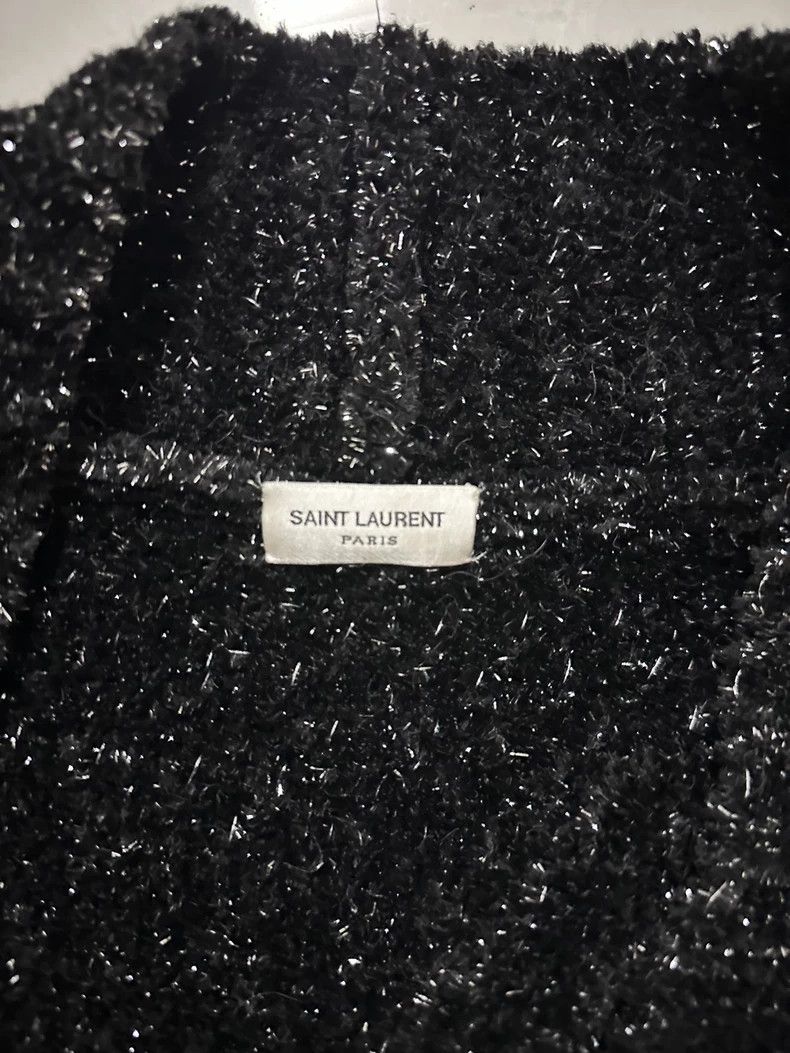 Yves Saint Laurent saint laurentSilver thread chenille draped thick sweater ja Size US XXL / EU 58 / 5 - 2 Thumbnail