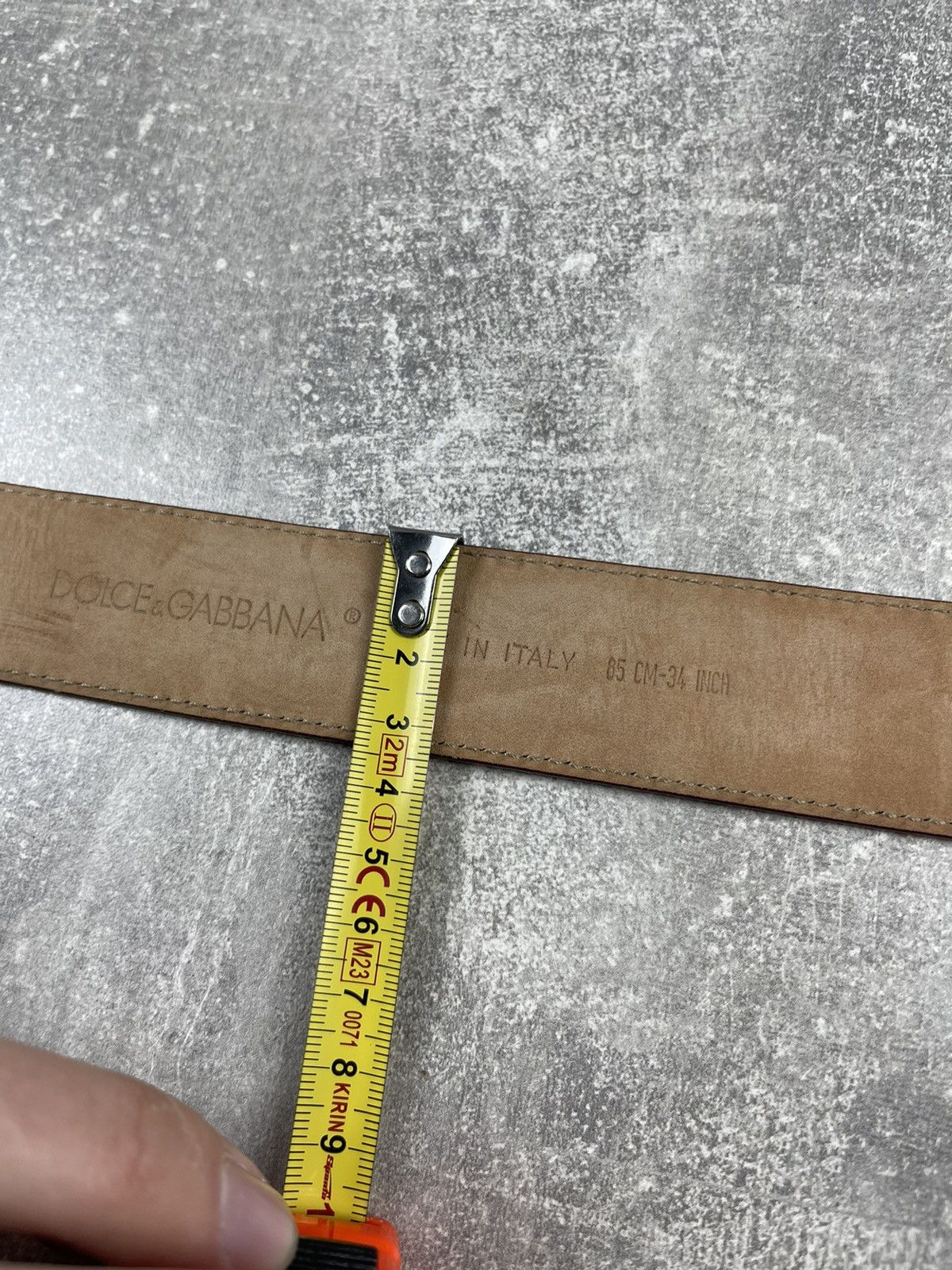 Dolce & Gabbana × Vintage Dolce Gabbana Brown Leather Luxury Celebrity DsG Logo Belt Size ONE SIZE - 8 Thumbnail