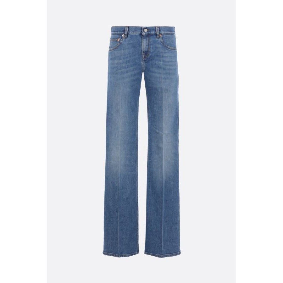 Gucci GUCCI Blue Stonewashed Flared Denim Trousers New & Authentic Size 32" / US 10 / IT 46 - 1 Thumbnail