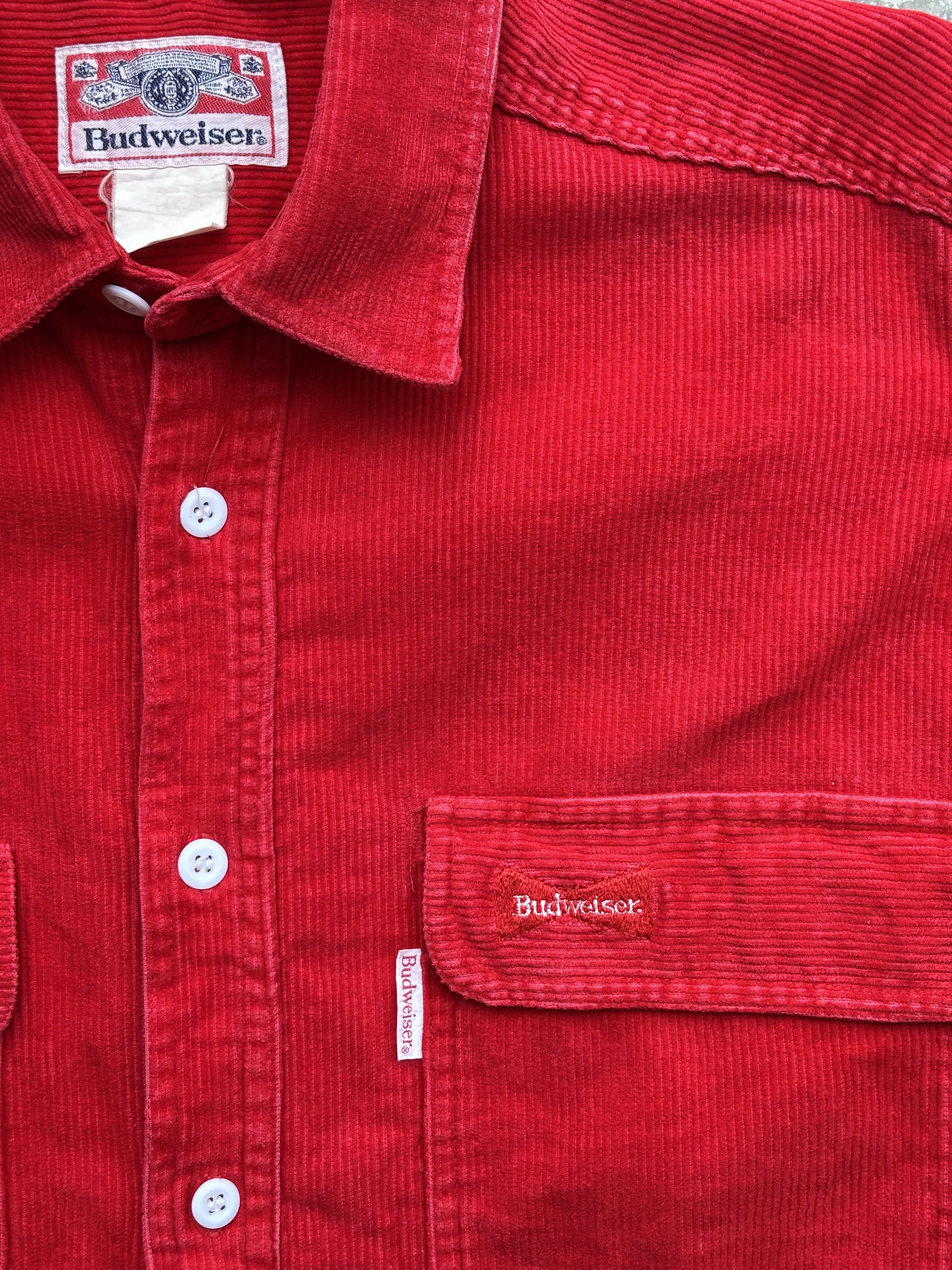 Budweiser Budweiser Red Corduroy Vintage Rare Shirt Size US M / EU 48-50 / 2 - 3 Thumbnail
