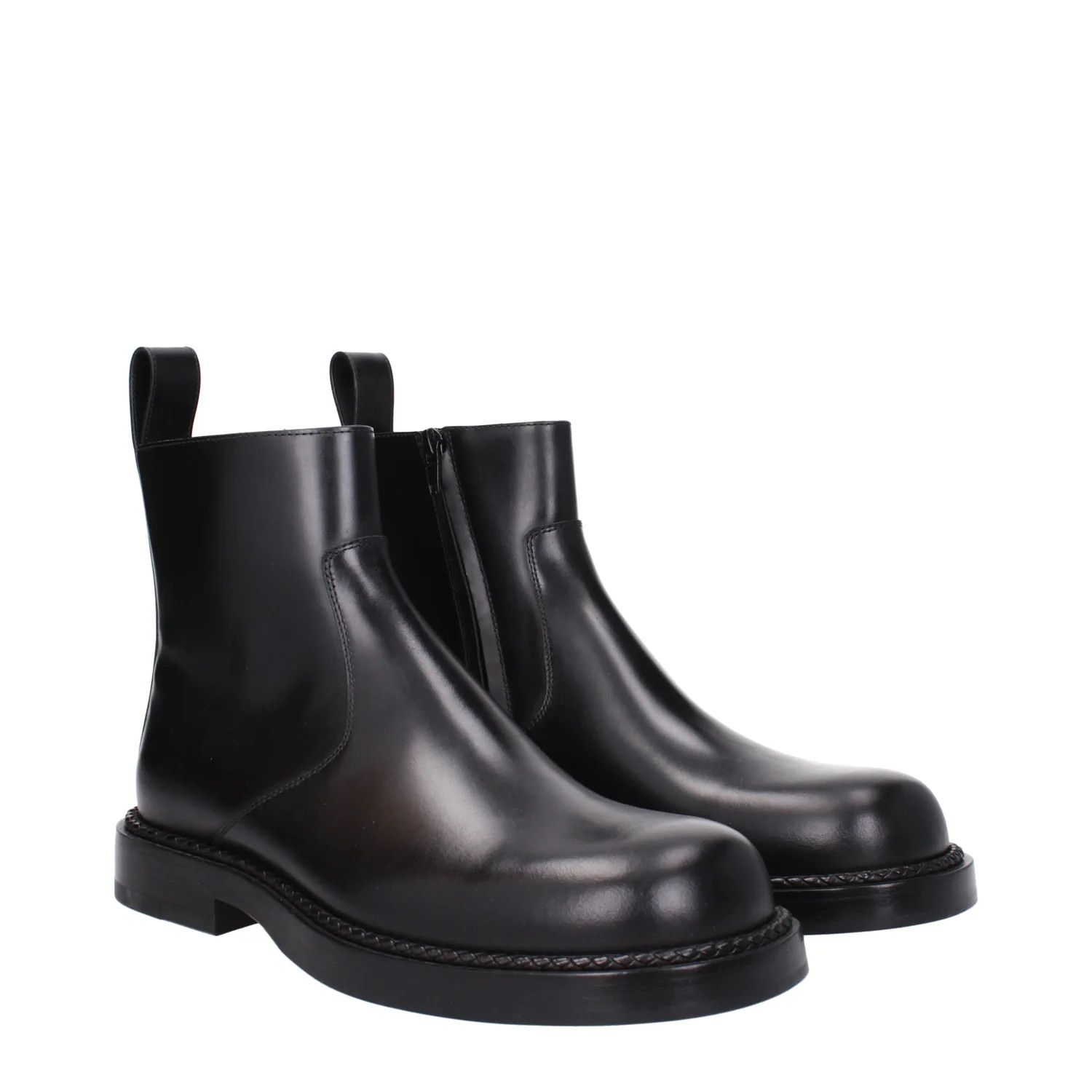 Bottega Veneta ob1o1e0325 Leather Ankle Boots in Black Size US 9.5 / EU 42-43 - 2 Thumbnail