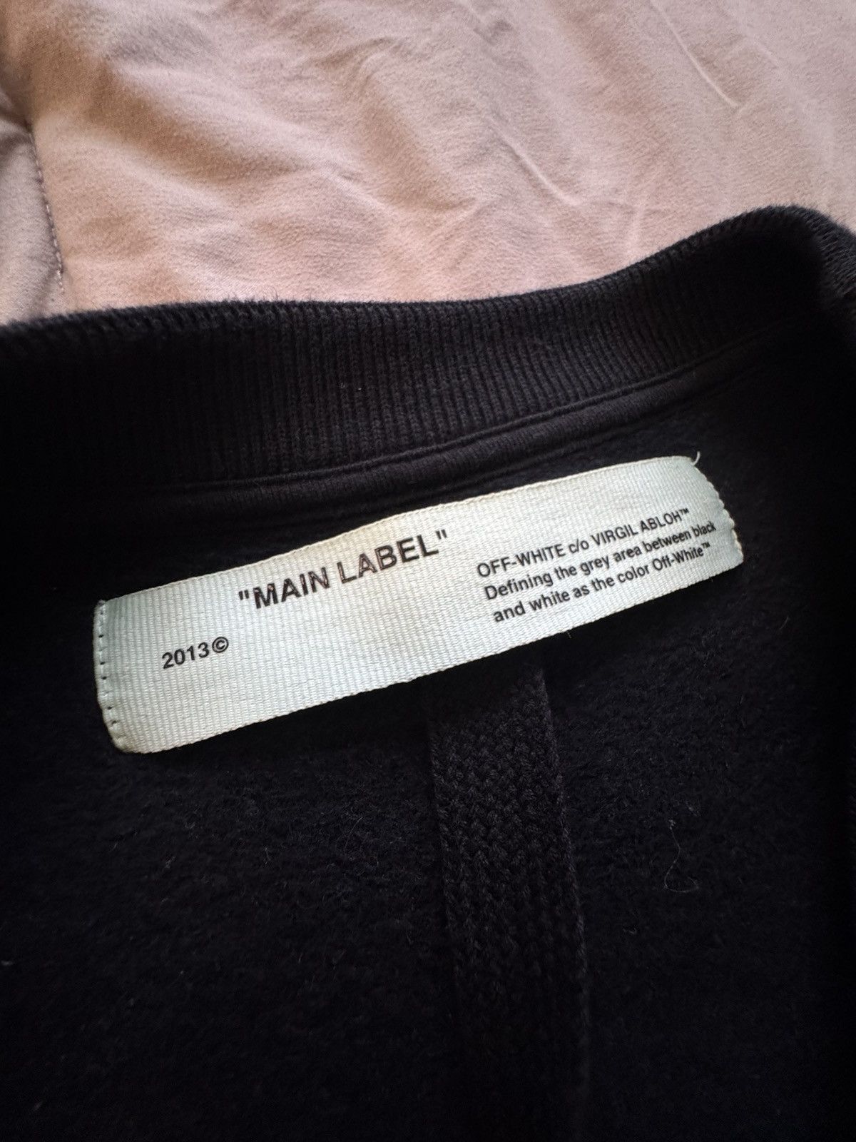 Off-White Off-White Black Crewneck Sweatshirt Size US L / EU 52-54 / 3 - 5 Thumbnail