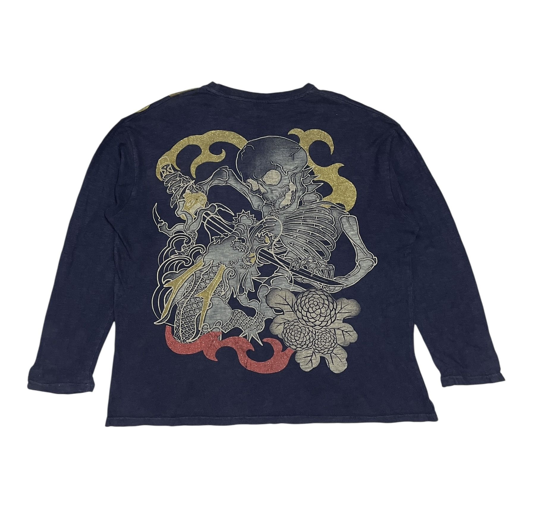 Japanese Brand 🔥Rare🔥Strange Heaven Skeleton vs Dragon AOP Size US XXL / EU 58 / 5 - 1 Thumbnail