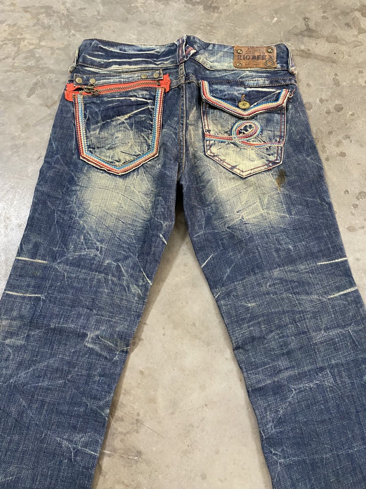 Hysteric Glamour Flare Jeans Japanese Riobera Mud Rusty Denim @301 Size US 31 - 3 Thumbnail