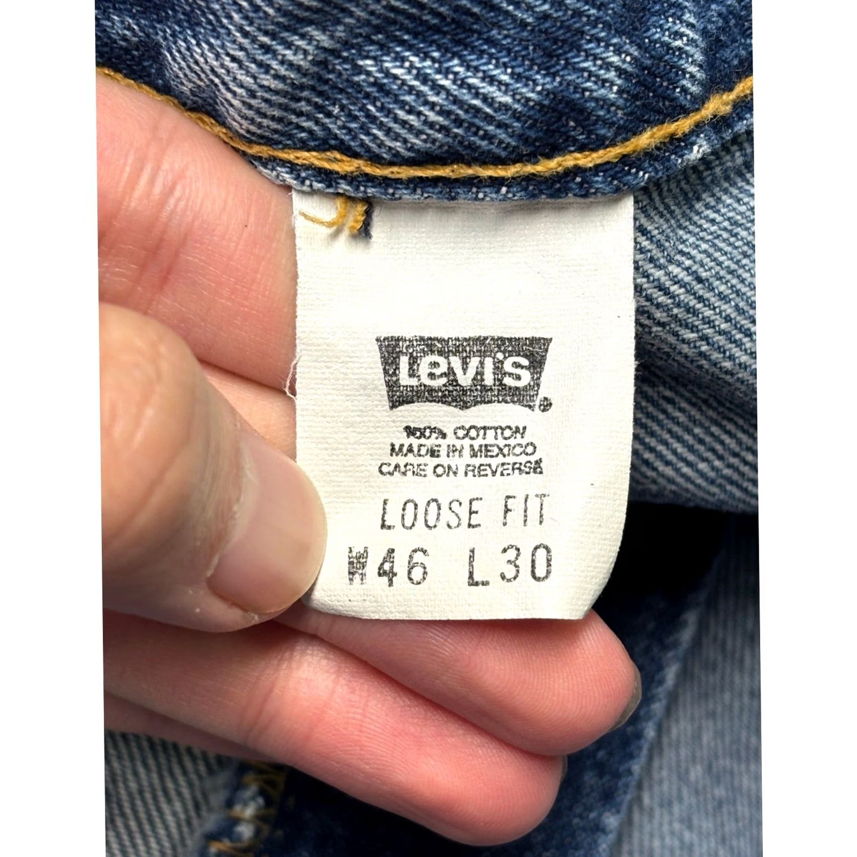 Levi's VINTAGE Levi's 545 Loose Fit Jeans Mens 46x30 Medium Wash Denim Straight Leg Size US 30 / EU 46 - 5 Thumbnail