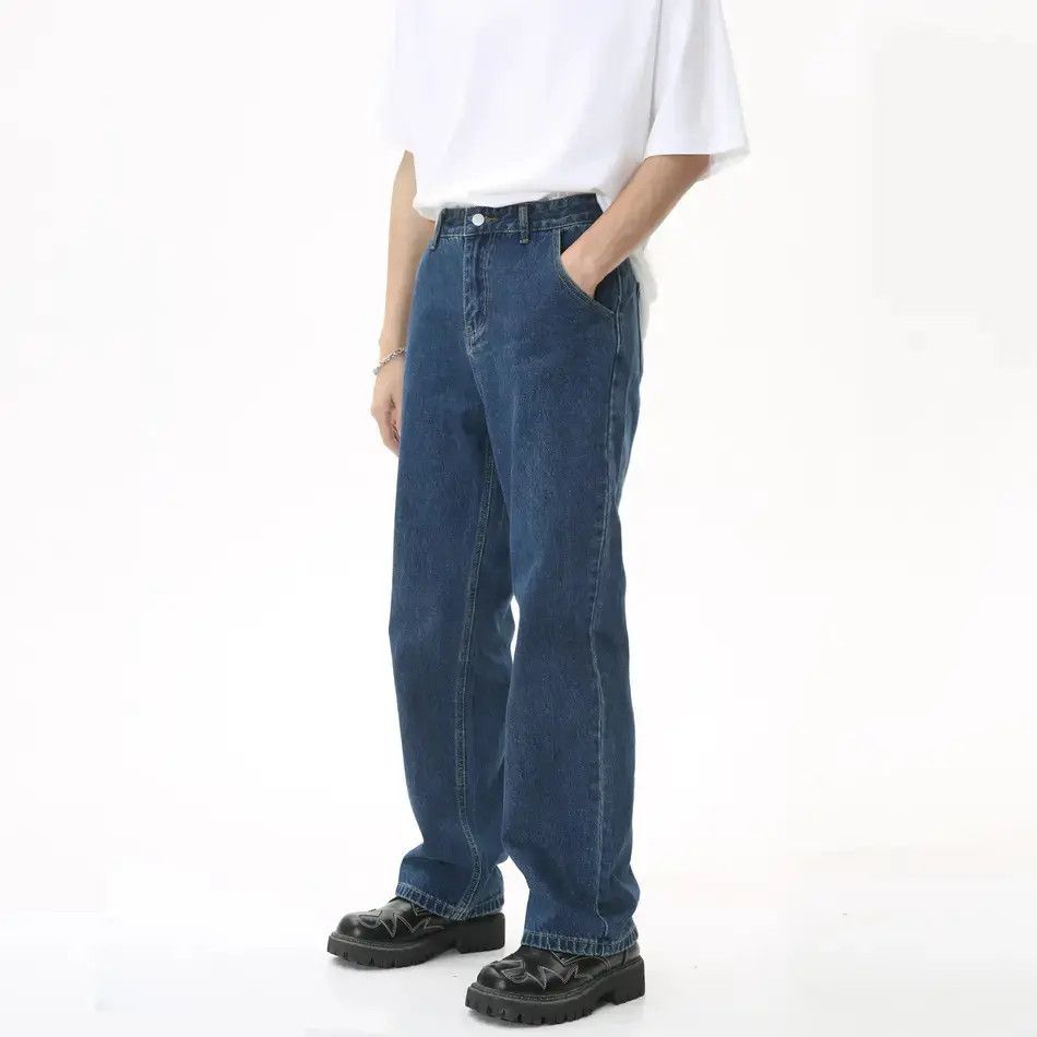 Japanese Brand Retro wide leg loose straight leg jeans Size US 32 / EU 48 - 6 Thumbnail