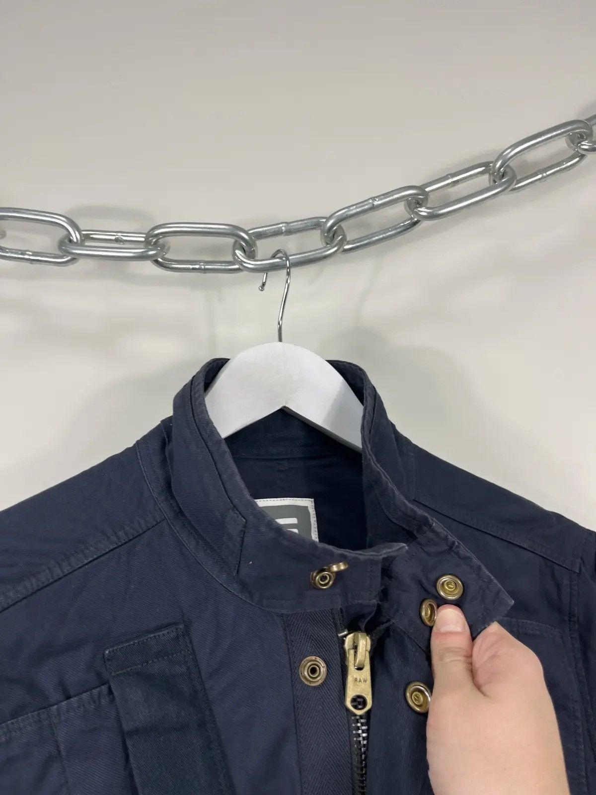 G-Star × Vintage Vintage G-Star Raw Y2K Navy Avant Garde Japanese Hype Jacket Size US M / EU 48-50 / 2 - 6 Thumbnail