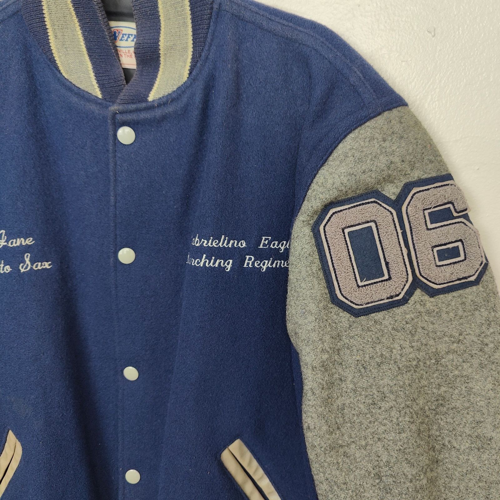 NEFF Vintage Neff Marching Band Varsity Jacket Size Medium Blue Size US M / EU 48-50 / 2 - 2 Thumbnail