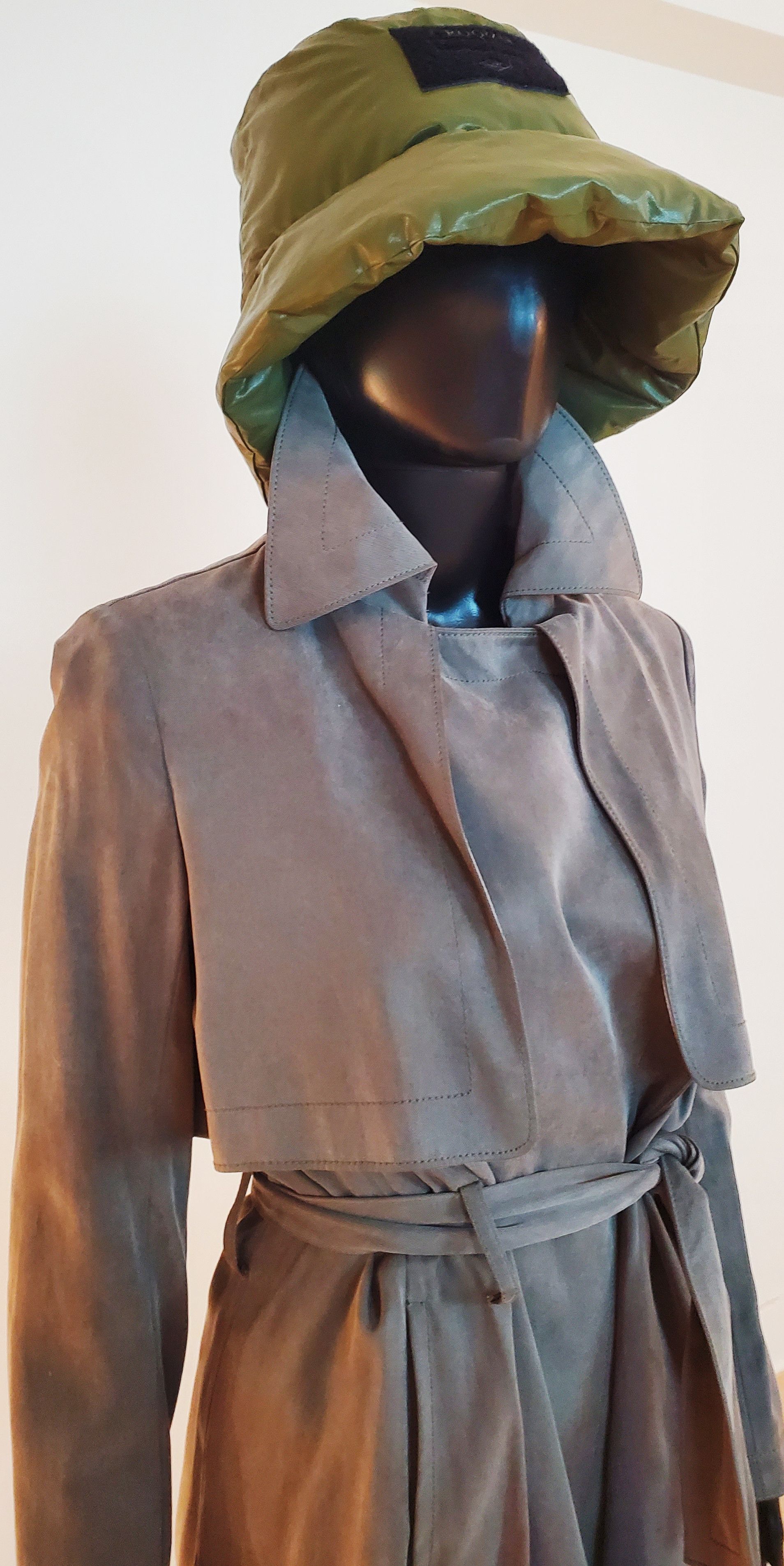 Club Monaco Club Monaco Soft Olive Trench Coat Raincoat Overcoat Size XS / US 0-2 / IT 36-38 - 8 Thumbnail