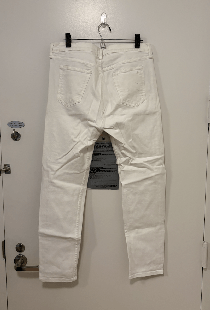Rag & Bone Rag & Bone Slim Fit Size 2 White Jeans Size US 32 / EU 48 - 4 Thumbnail