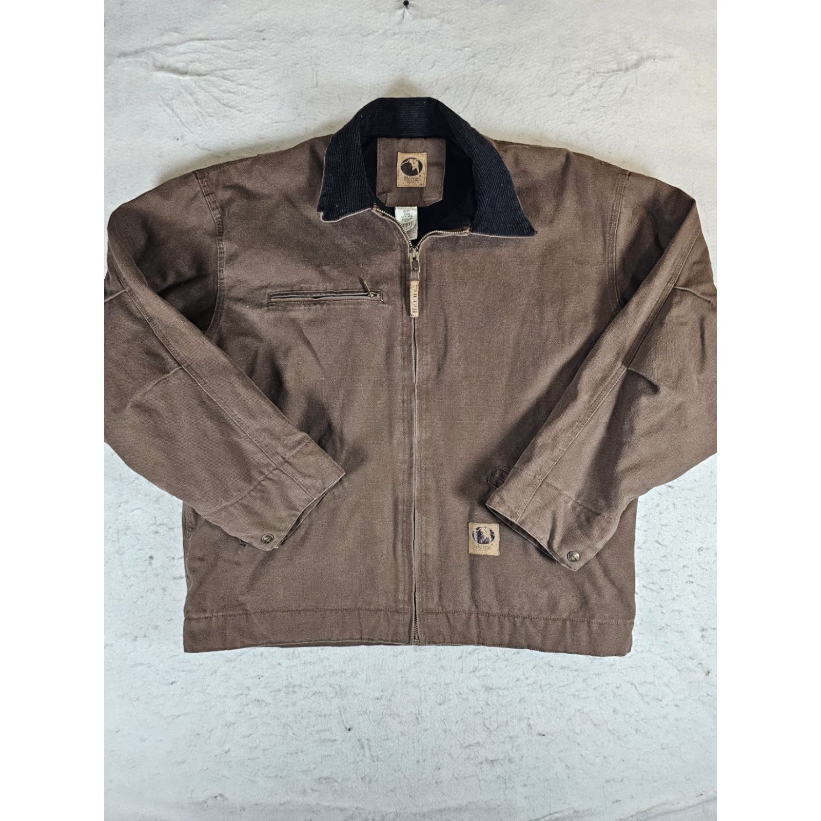 Vintage Berne Gasoline Workwear Chore Jacket Canvas Sherpa Lined Men XL Brown Jacket Size US XL / EU 56 / 4 - 2 Thumbnail