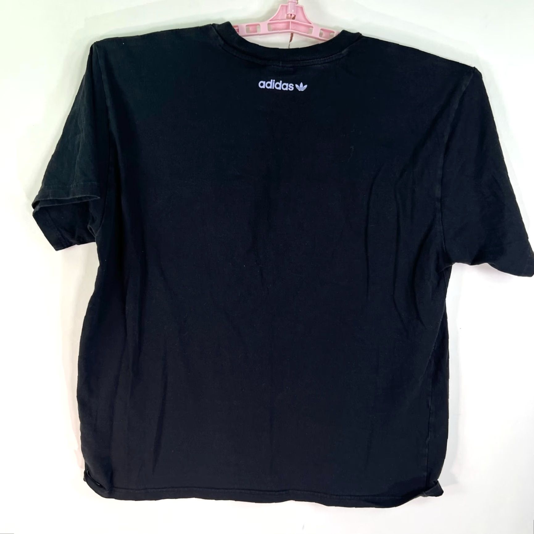 Adidas VINTAGE adidas Originals Smile Graphics T-shirt Adult XL Black Size US XL / EU 56 / 4 - 2 Thumbnail