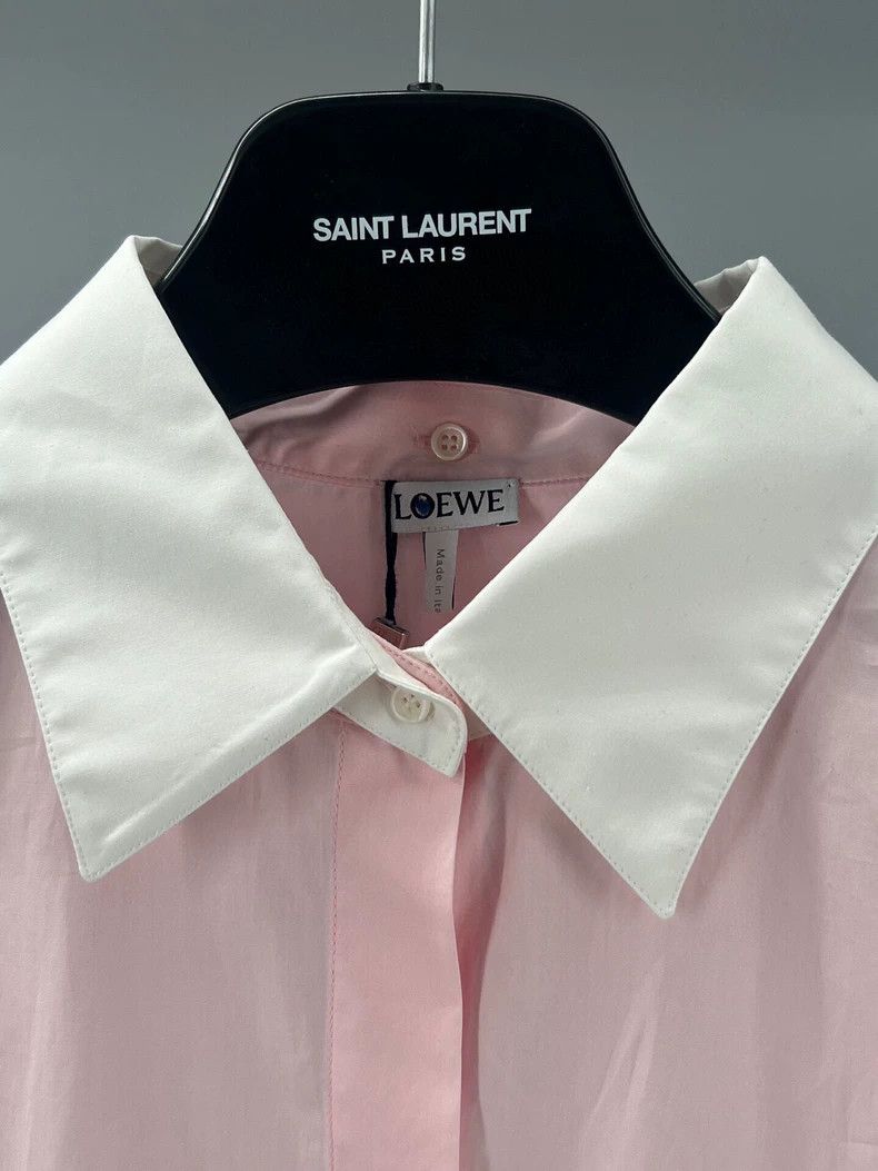 Loewe LOEWE The collar of the pure cotton pink shirt is detachab Size XS / US 0-2 / IT 36-38 - 5 Thumbnail