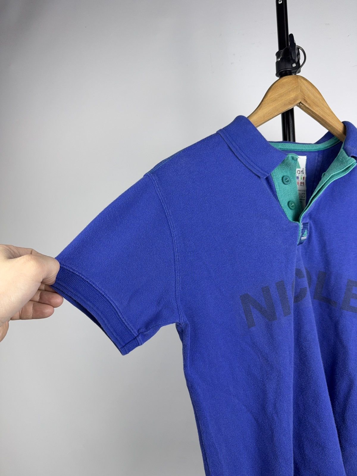 Adidas Adidas Equipment Tennis Polo Nicole Vintage 90s Blue Shirt Size L / US 10 / IT 46 - 2 Thumbnail