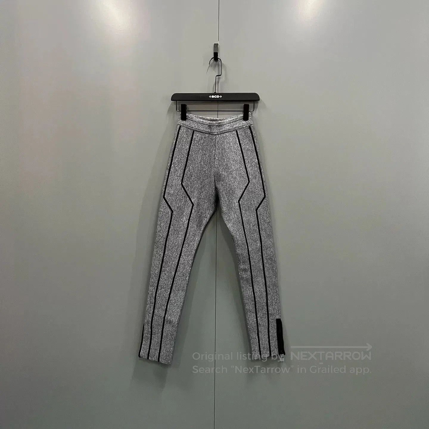 Dior Dior Gray Irregular Striped Long Pants. Size 35" - 1 Thumbnail