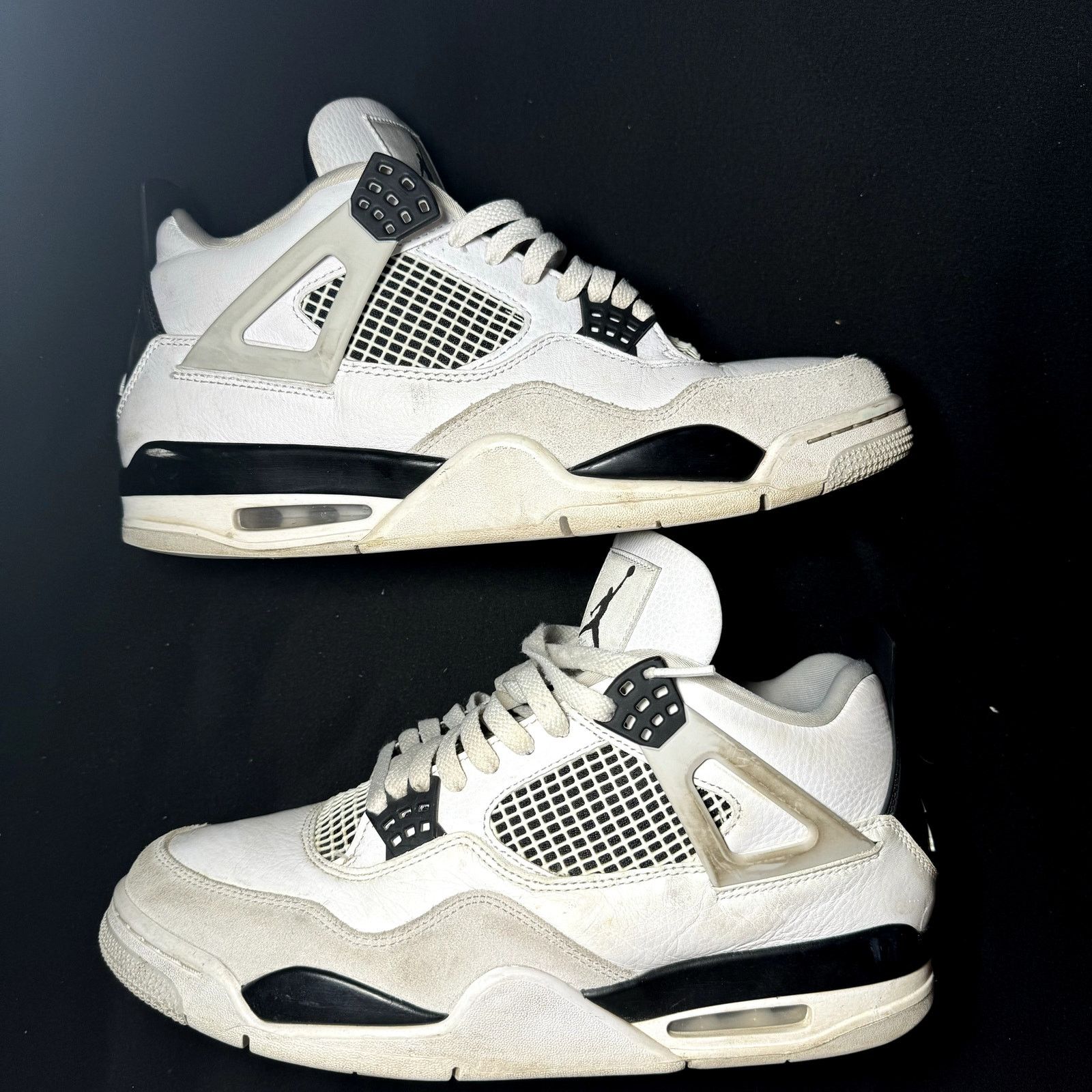 Jordan Brand × Nike Size 11 - Nike Air Jordan 4 Retro Military Black Men's Shoes Size US 11 / EU 44 - 2 Thumbnail