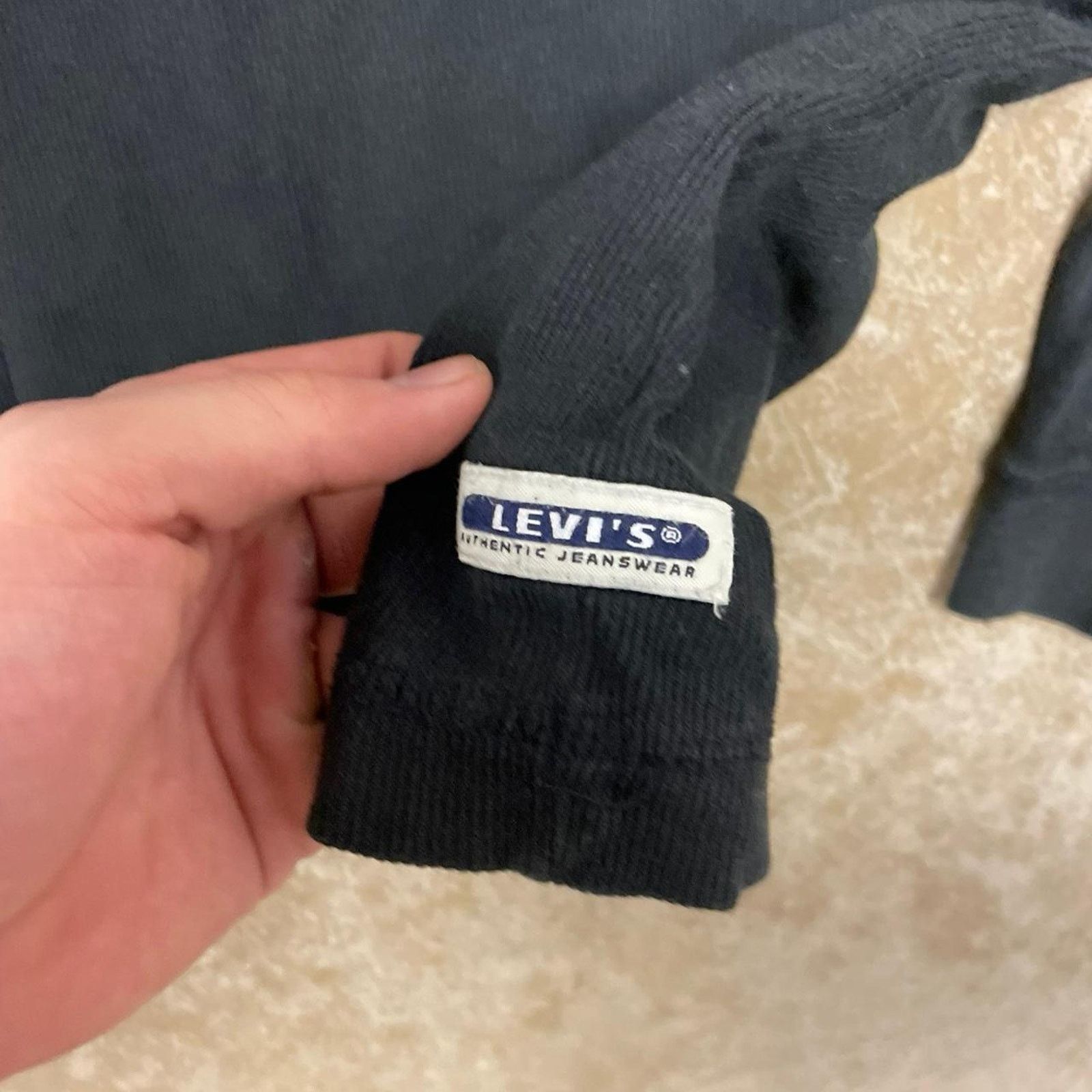 Levi's Vintage Levi's black long sleeve waffle knit henley shirt Si Size US XL / EU 56 / 4 - 3 Thumbnail