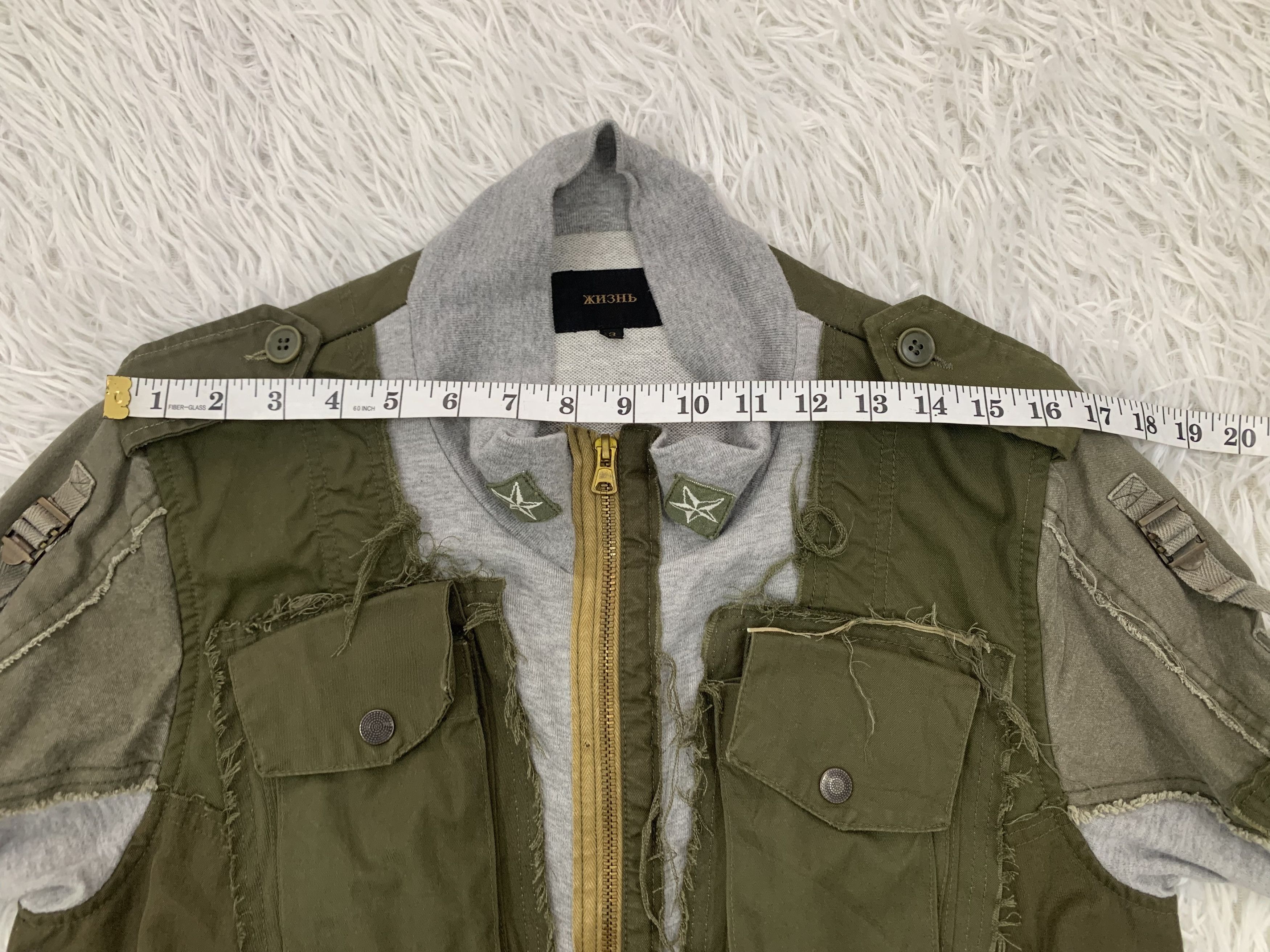 Japanese Brand Gepaeck Reconstructed Military Army Green Sweater Jacket Size US L / EU 52-54 / 3 - 16 Thumbnail
