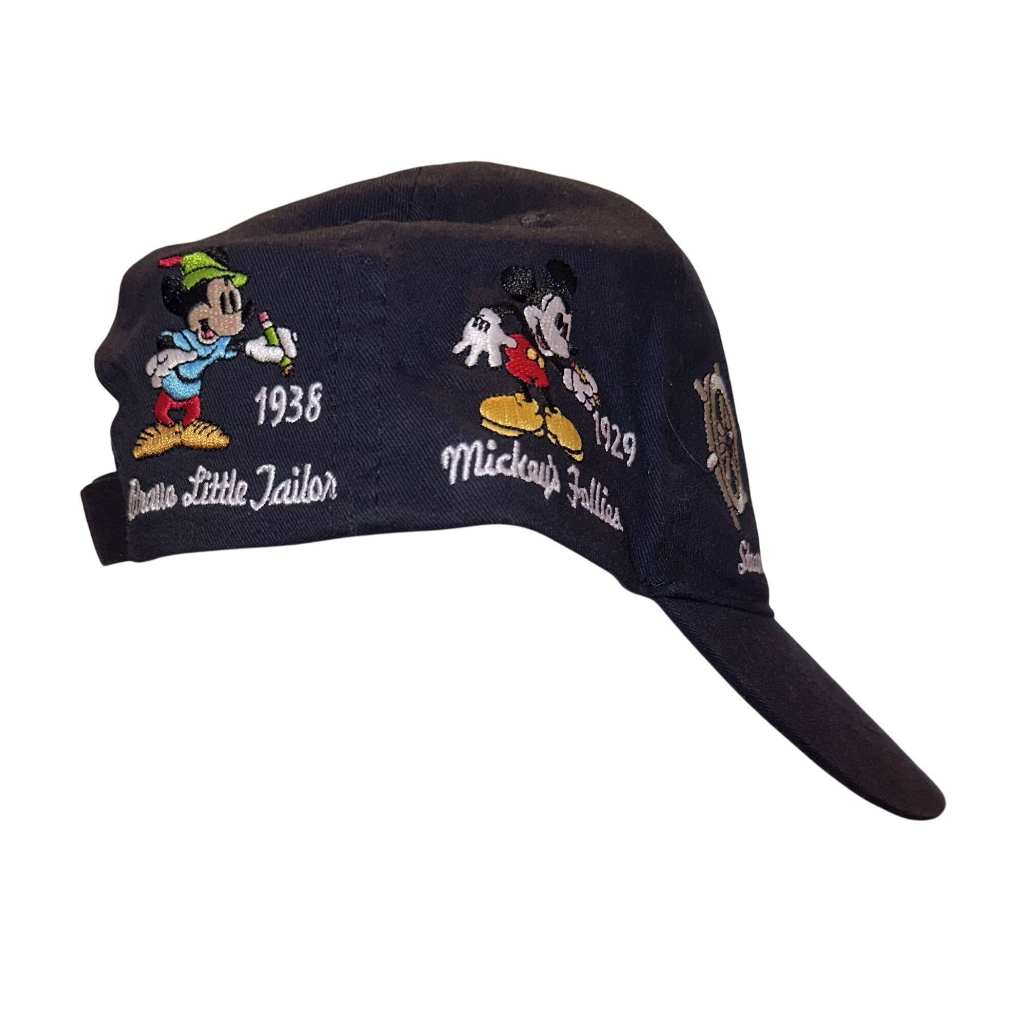 Disney Vtg Disney Mickey Mouse ''Through the Years'' Adjustable Buc Size ONE SIZE - 3 Thumbnail