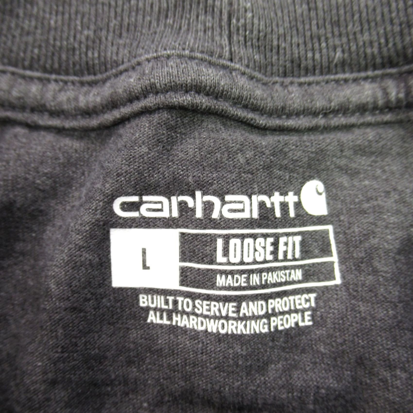 Carhartt Carhartt Mens Shirt Large Short Sleeve Crew Neck Gray Lightweight Pocket T-Shirt Mens Size US L / EU 52-54 / 3 - 4 Thumbnail