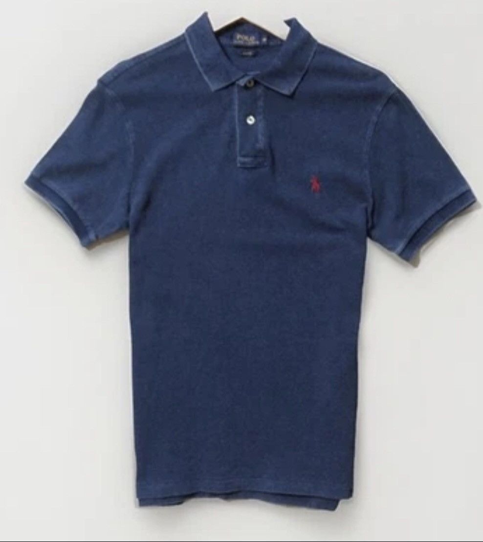 Polo Ralph Lauren Polo Ralph Lauren Men’s Slim Fit Polo Shirt M Navy Blue Size US M / EU 48-50 / 2 - 2 Thumbnail