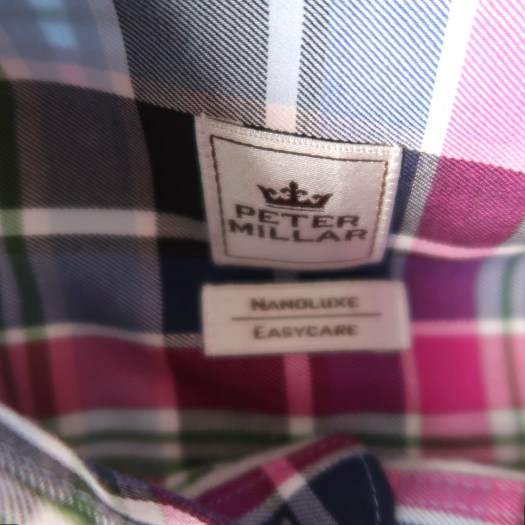Peter Millar Peter Millar Dress Shirt M Multicolor Plaid 100% Cotton Long Sleeve Button-Down Collar Mens Size US M / EU 48-50 / 2 - 5 Thumbnail