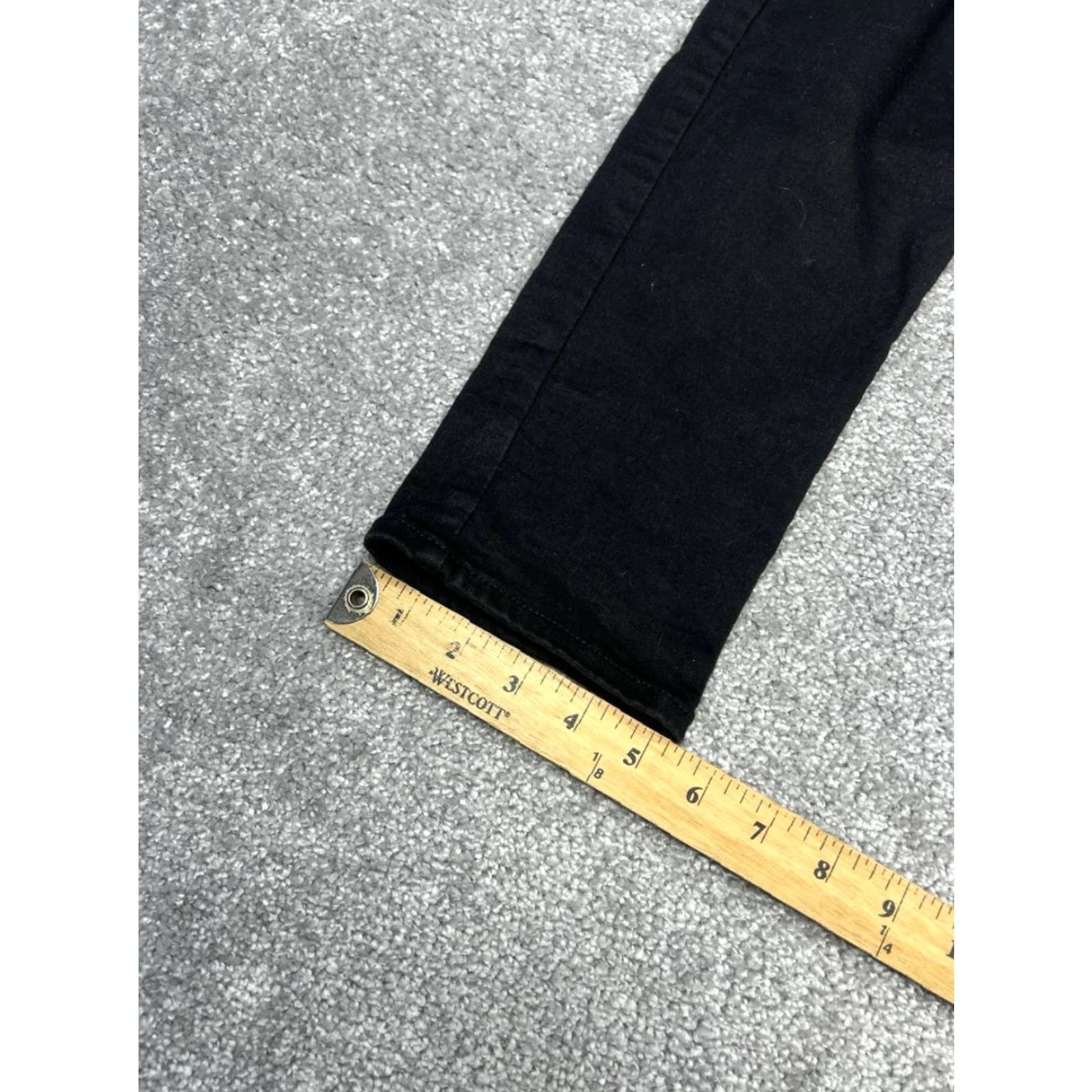 Levi's Levis 721 High Rise Skinny Jeans Womens 31 Black Denim Cotton Stretch 30x31 Vintage No Size 24" / US 00 / IT 34 - 5 Thumbnail