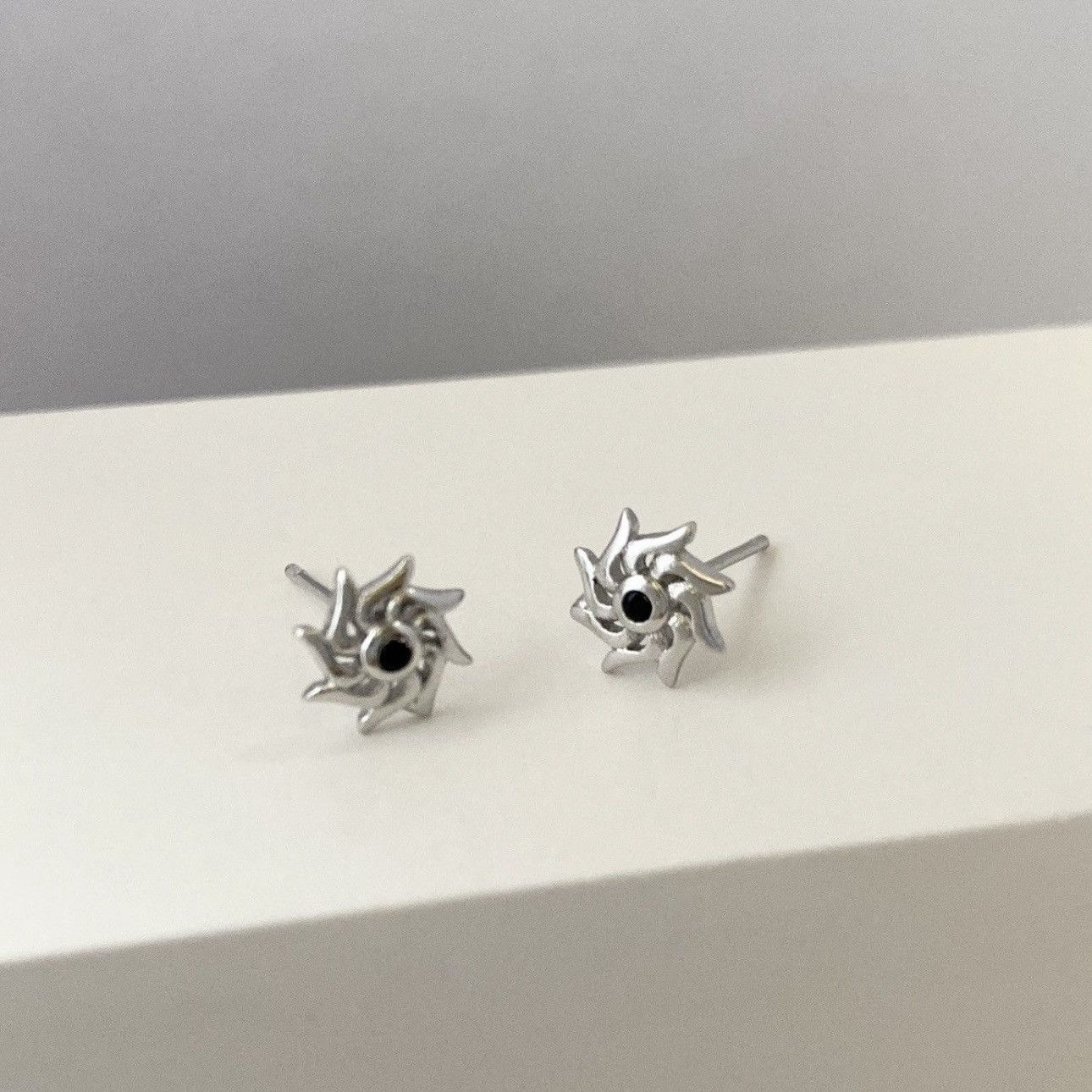 Other Sun Stud Earrings for Men Women Streetwear Unisex Earrings Size ONE SIZE - 4 Thumbnail