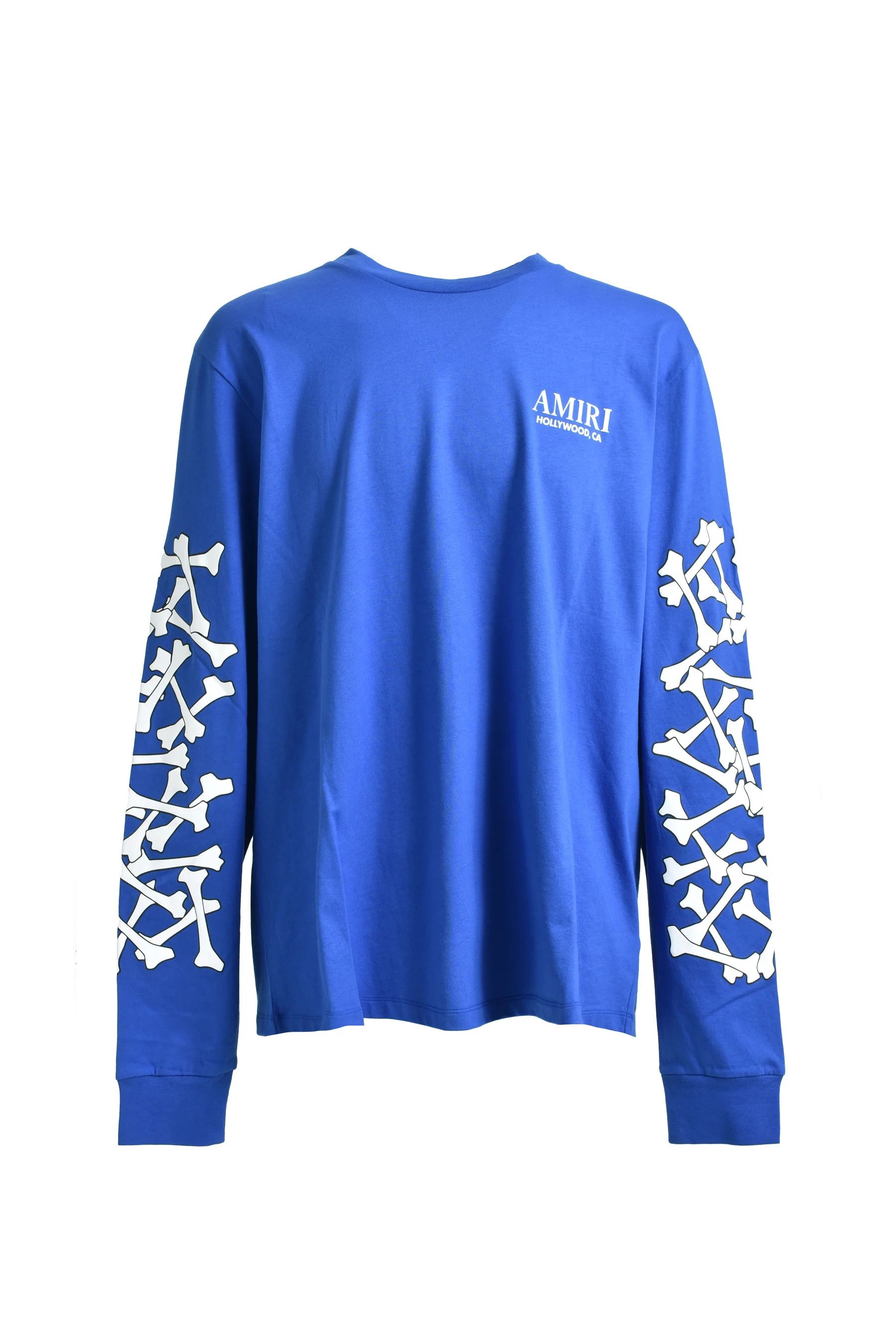 Amiri o1w1db10925 Bones Stacked Long-Sleeve T-Shirt in Blue Size US XL / EU 56 / 4 - 1 Preview
