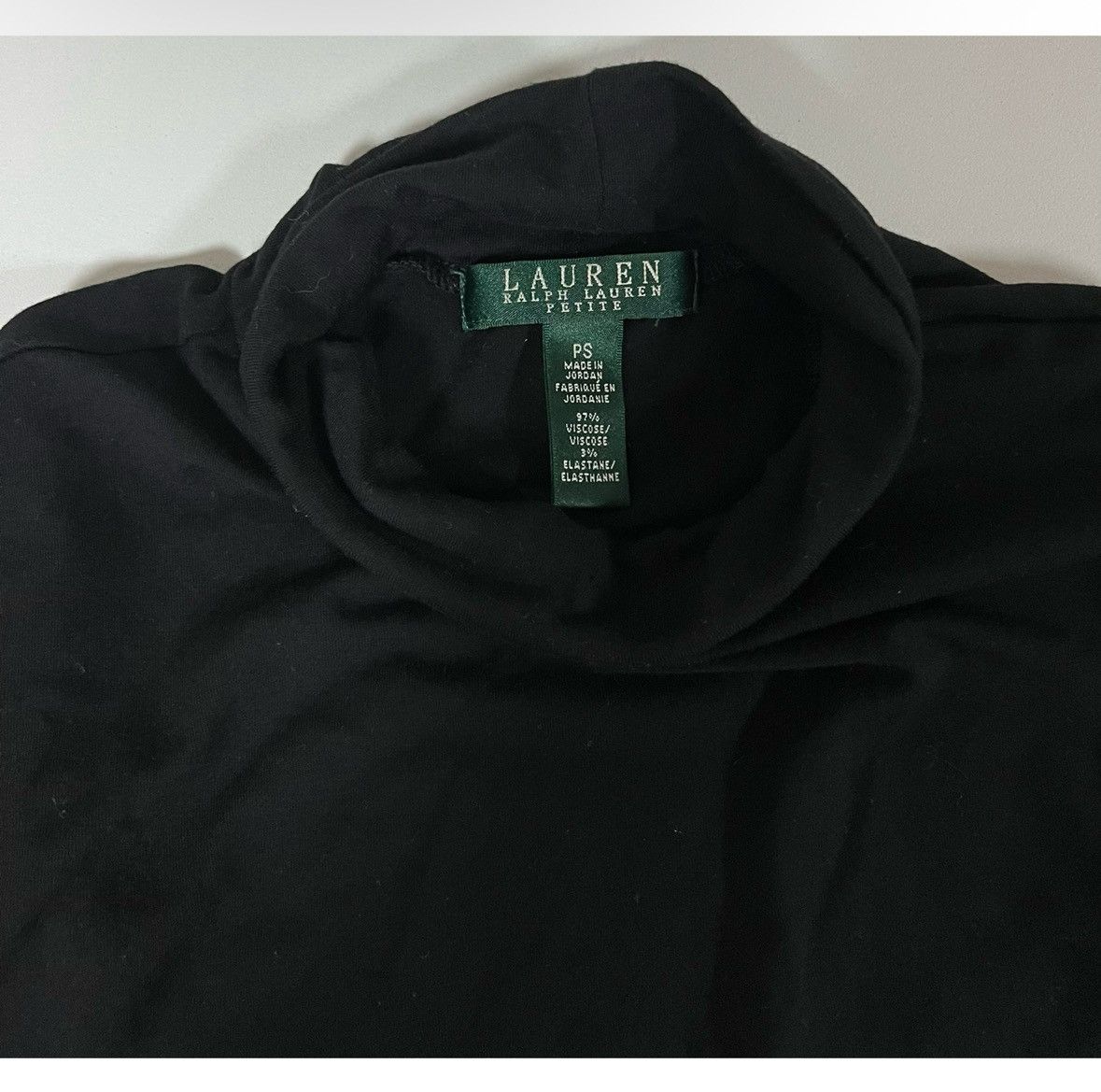 Ralph Lauren Ralph Lauren Black Short Sleeve Turtleneck Top Blouse Size S Size S / US 4 / IT 40 - 3 Thumbnail
